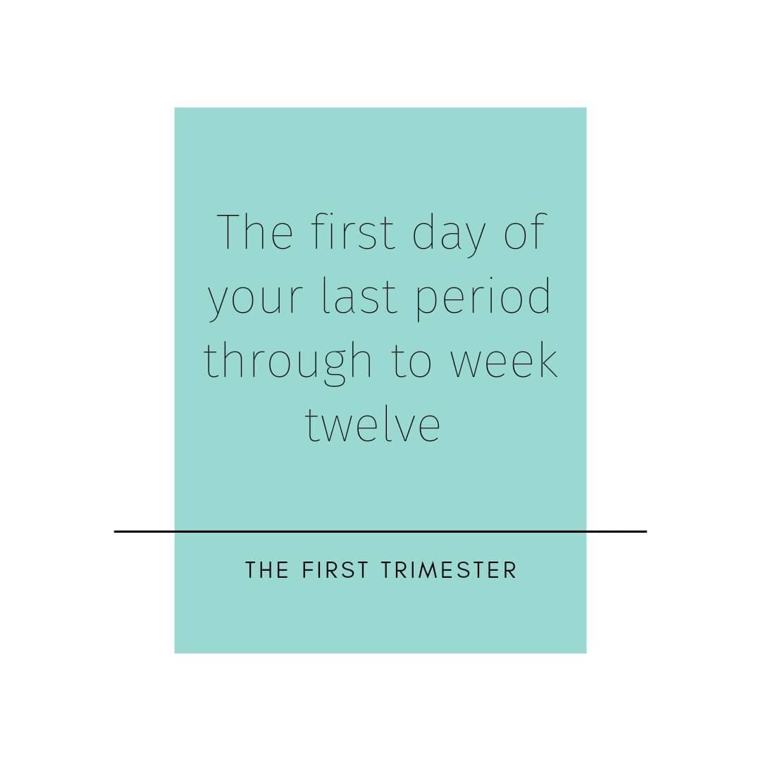 THE FIRST TRIMESTER

Most people don't even know they are pregnant until they are six weeks or more into the first trimester. Already 1/6th into your pregnancy, woo! 😅

It's so common to be scared or hesitant to exercise during pregnancy but I'm her