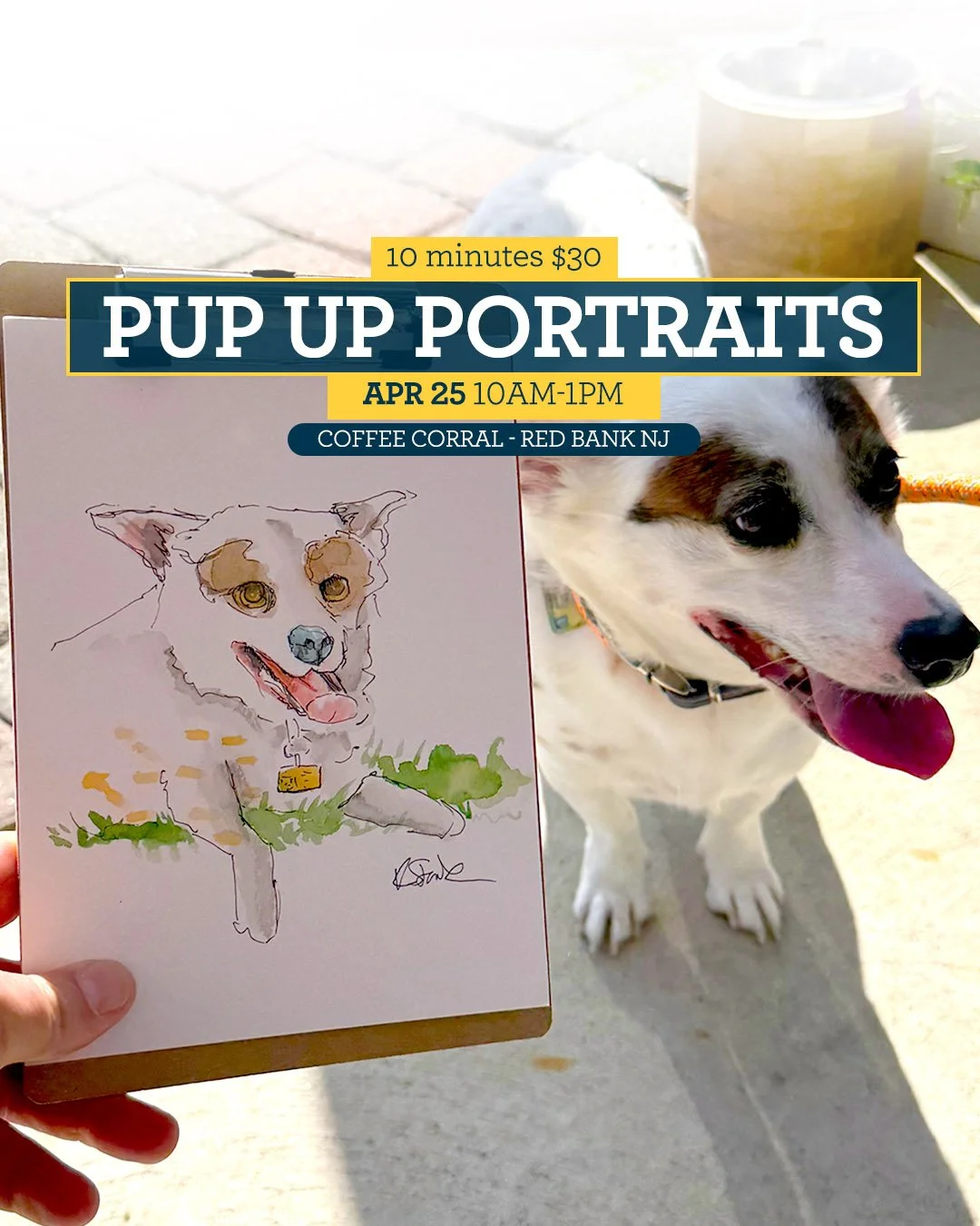 PUP Up Portraits at Coffee Corral 
