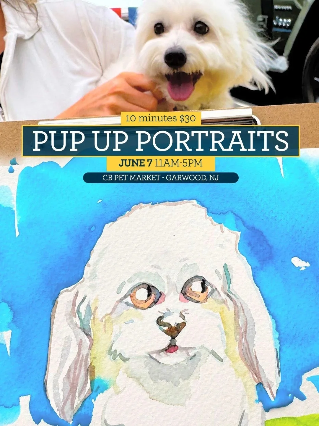 PUP Up Portraits at CB Pet Market