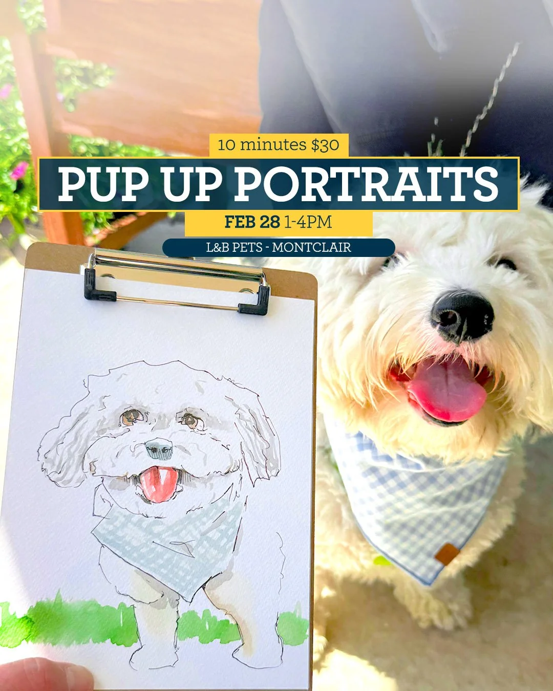 PUP Up Portraits at L&amp;B Pet Market