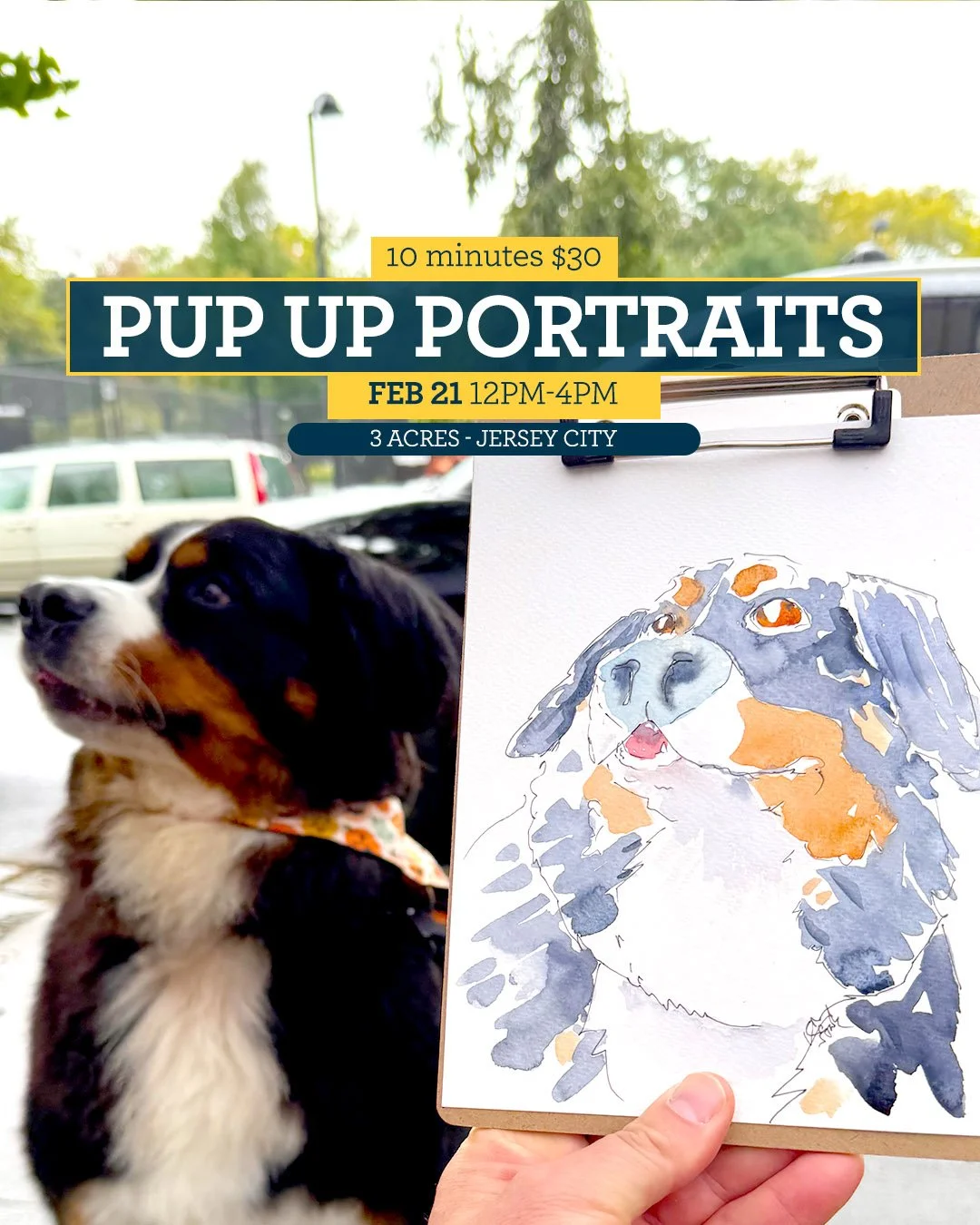 PUP Up Portraits at Snuggle, Shop &amp; Adopt Market