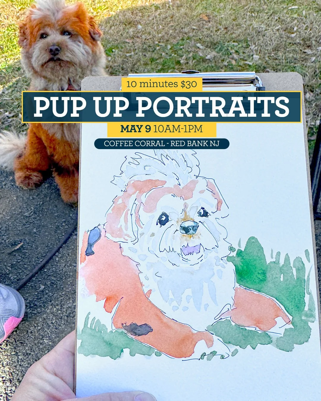 PUP Up Portraits at Coffee Corral 