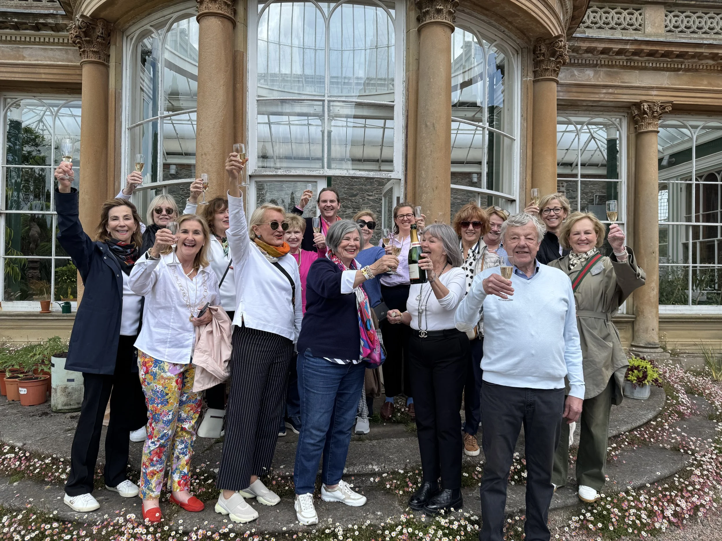 Group of friendly travelers as photographed on a recent Wingback Travel tour
