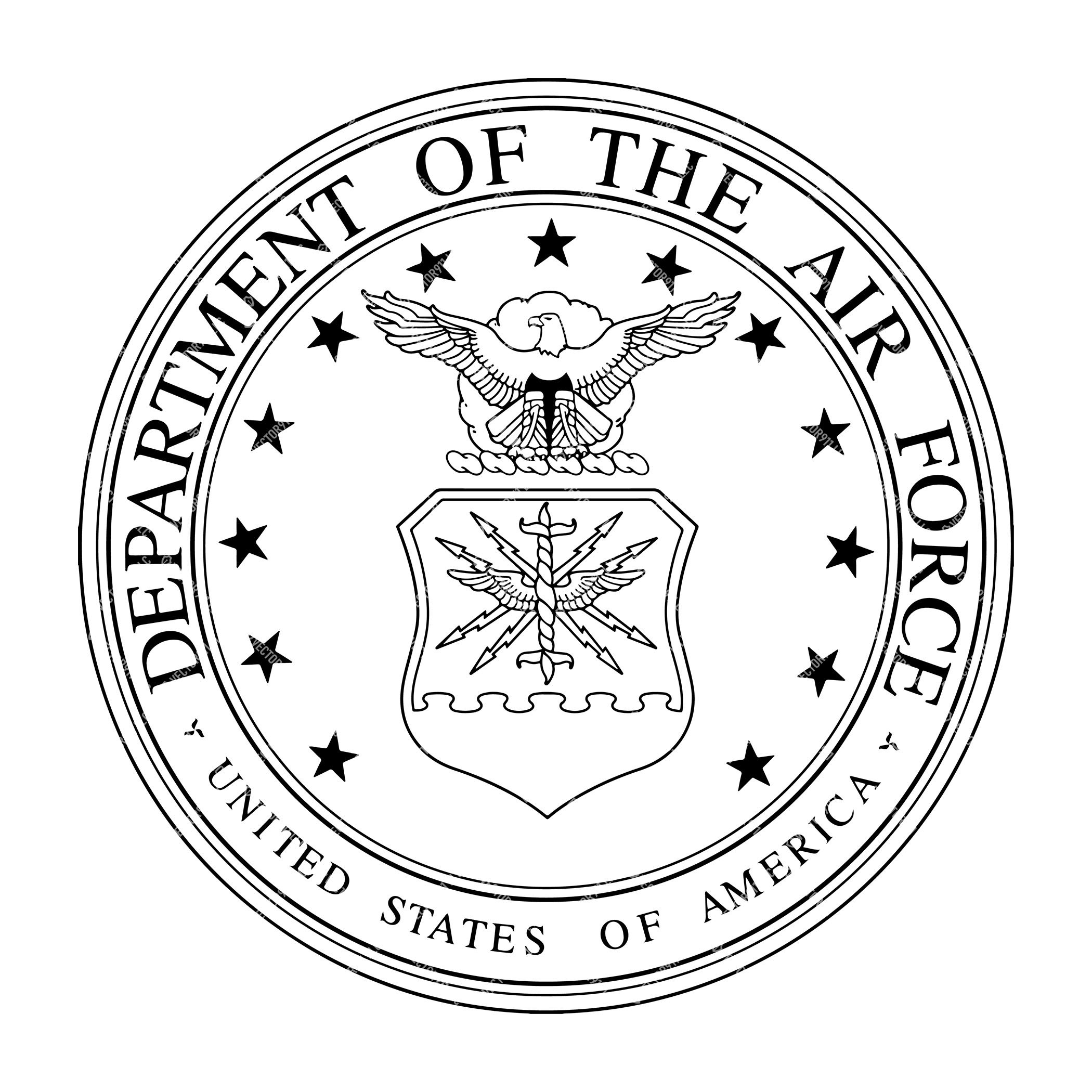 Department of the Airforce Seal Vector | High-Quality Design for ...