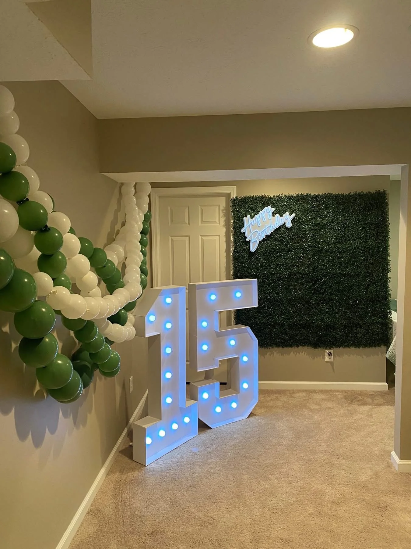 Marquee: Request Your Letter + Numbers