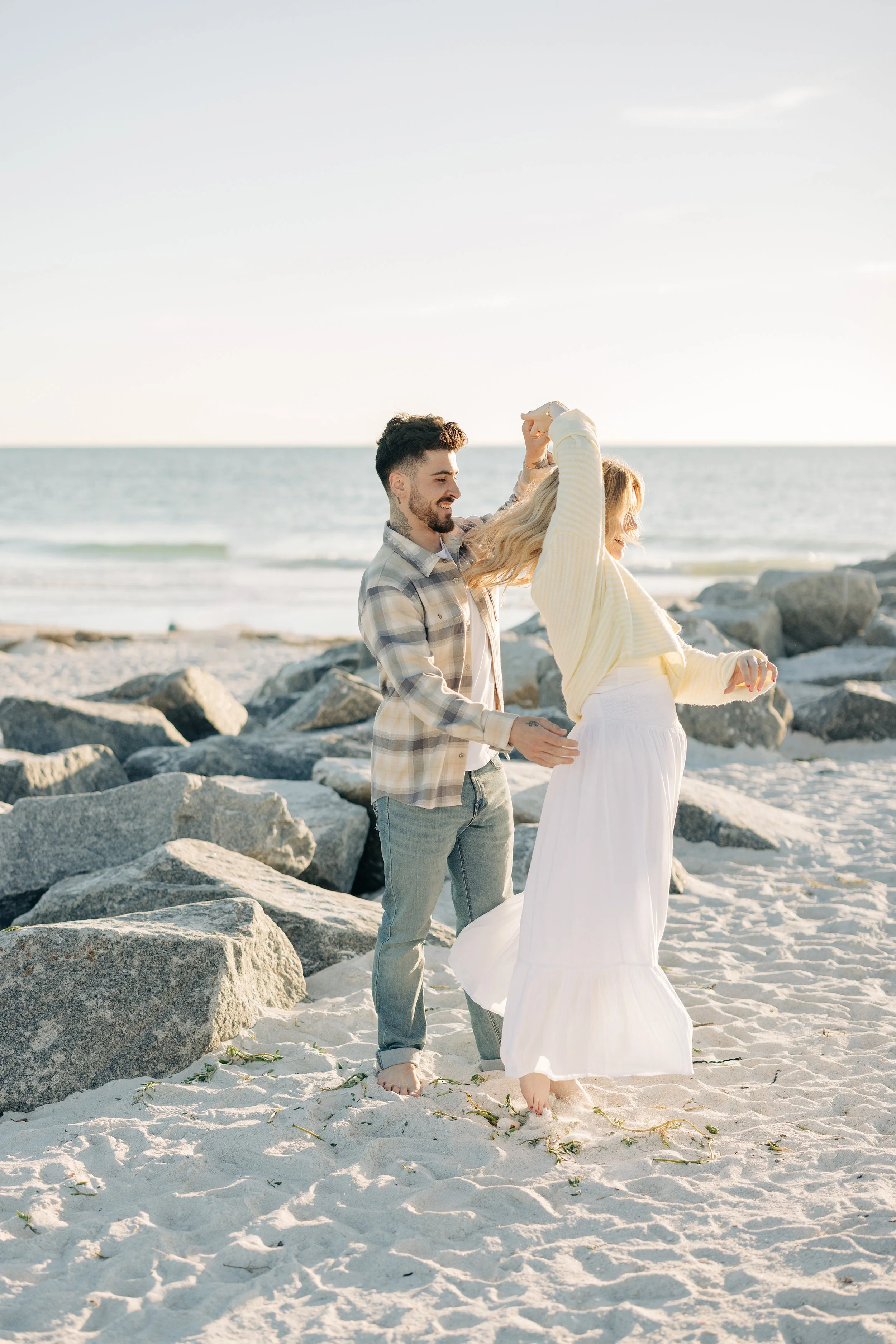 Hannah + Isaiah - Sarasota Engagement Photos - Beach Engagement Session - Mused Photo (63).jpg
