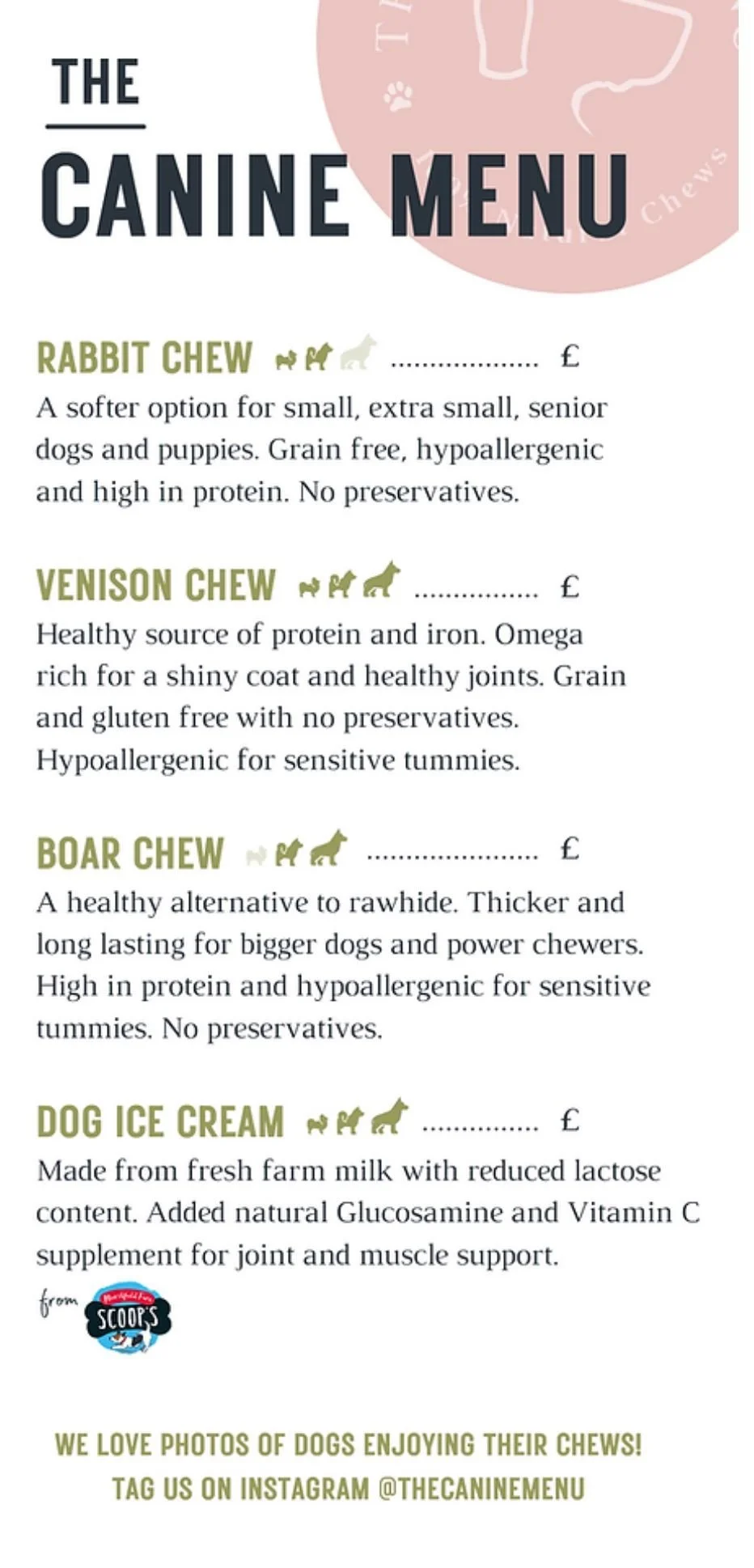 The Canine Menu
