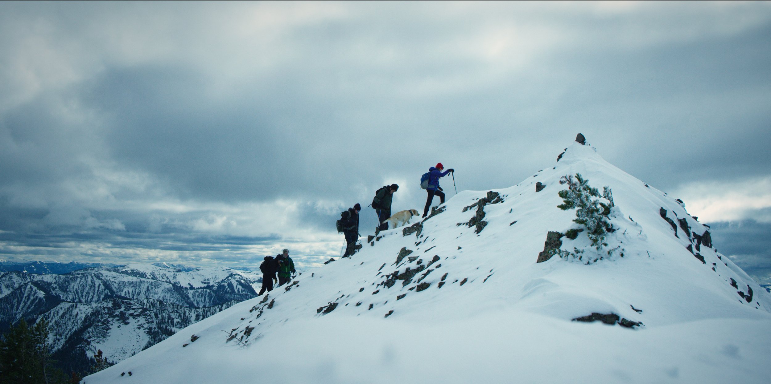  Bozeman, MT - Anker-Lowe family hiking Alex Lowe Peak in Montana. C: Lowe Anker Family 