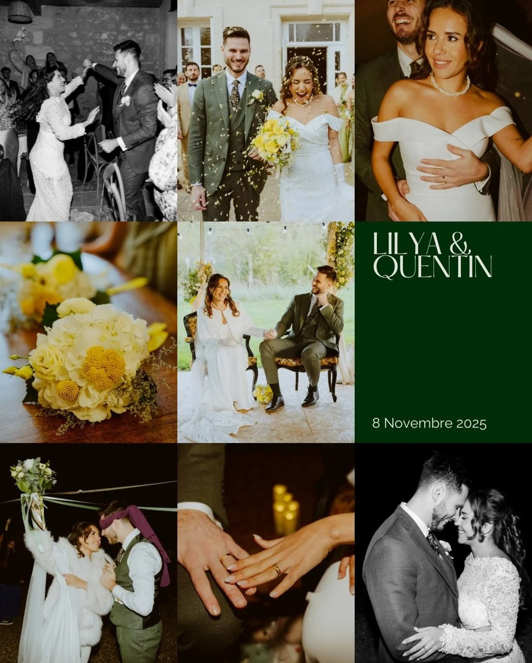 D&Eacute;COUVREZ MON DERNIER MARIAGE DE LA SAISON AVEC L&amp;Q 😍✨

&Agrave; peine la galerie remise il y a 3jrs qui cl&ocirc;ture cette belle ann&eacute;e 2025 que voil&agrave; un beau preview de cette superbe journ&eacute;e. Je remercie ces deux l&