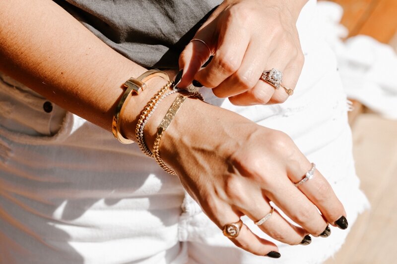 My Daily Rings and Bracelets Stack