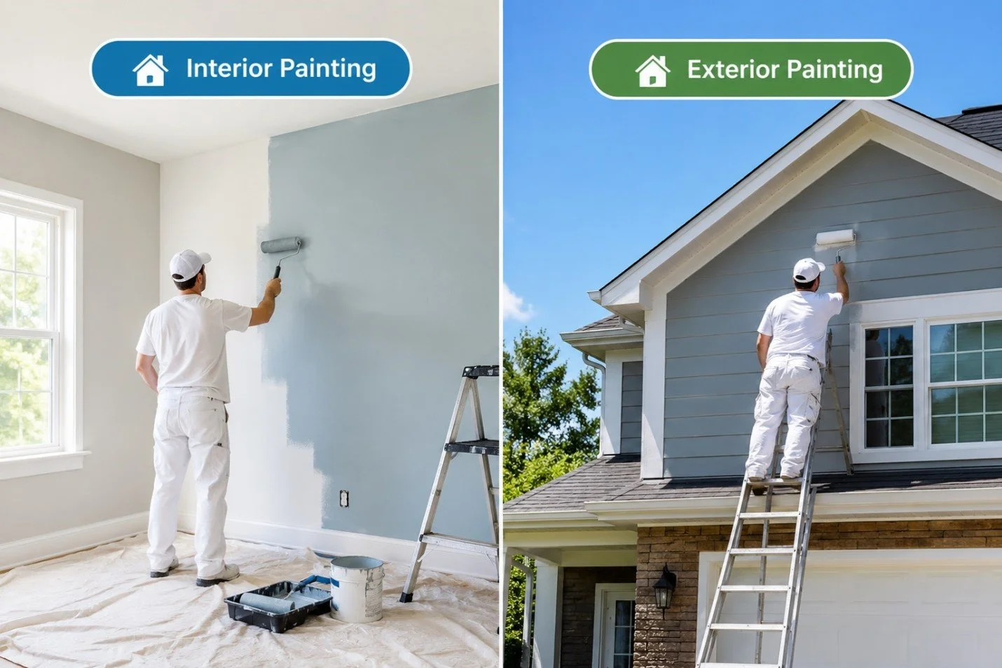 Interior vs. Exterior Home Painting Services: What You Need to Know