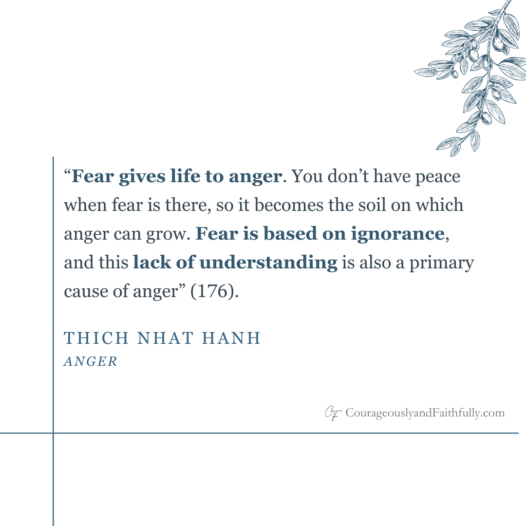 Thich Nhat Hanh quote on anger