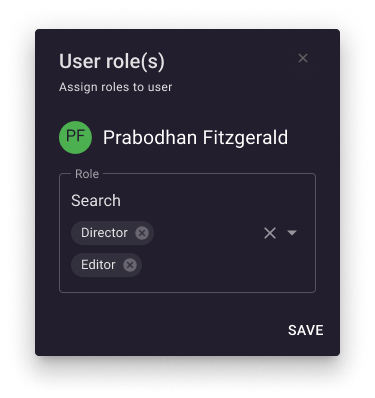 User roles