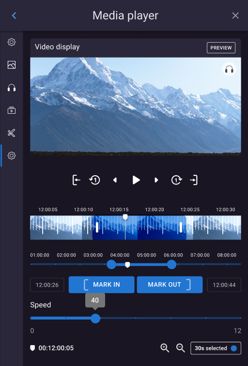 Media player pop out