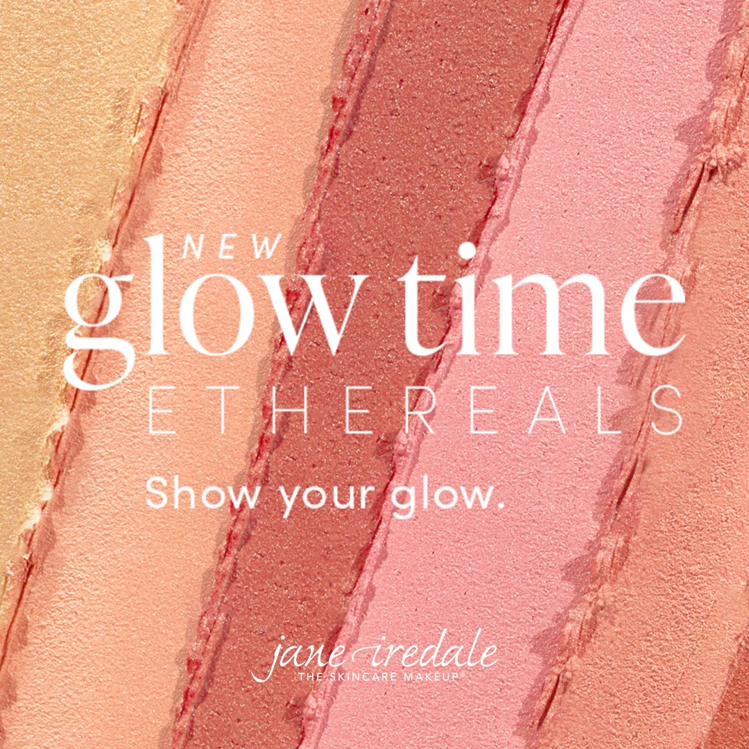 Jane Iredale glowtime highlighter and blush sticks launch.
