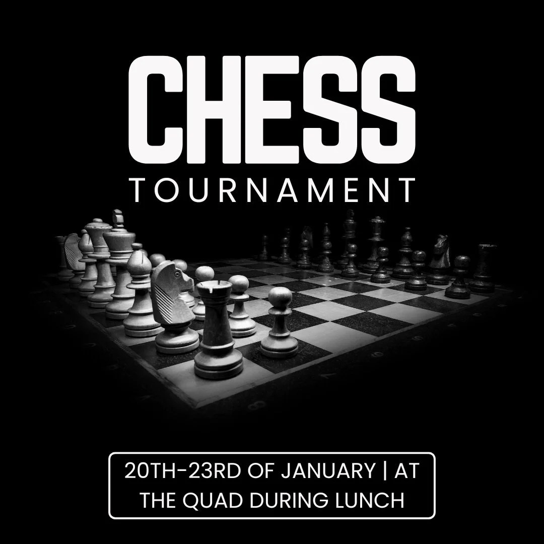 The LAHS Chess Club x ASB Chess Tournament is happening from January 20th to the 23rd. Make sure to fill out this form&nbsp;&nbsp;(https://forms.gle/2ULfqjkszZWZHAkUA)to sign up by Friday! If you have any questions email Jeronimo Sepulveda Sagaseta (
