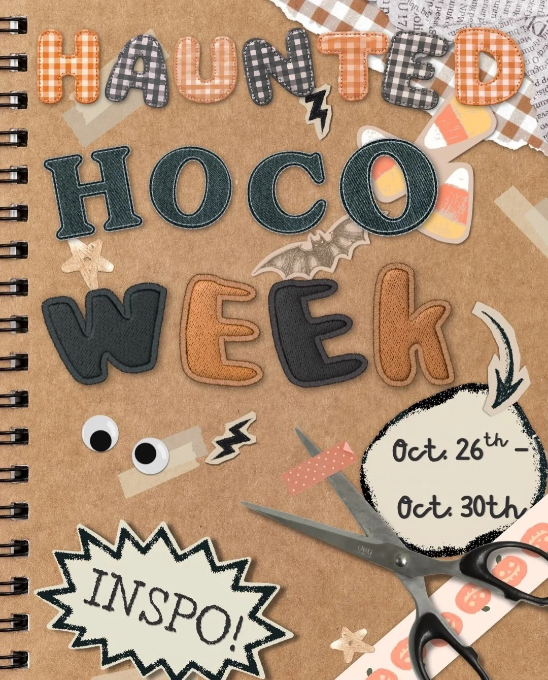 Get Spooky or get Spooked 🎃🎃🎃
Dress up for the spirt days next week eagles!!!!!