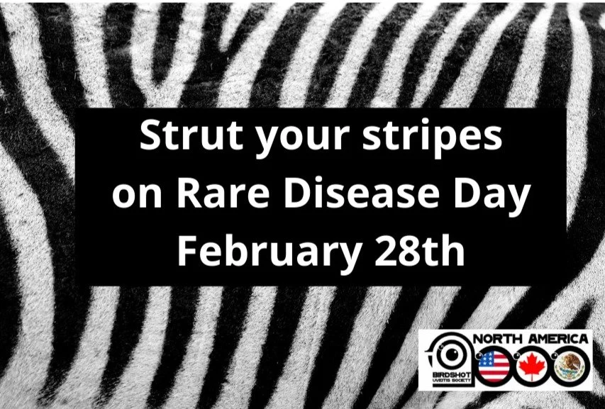 Show your Stripes on Rare Disease Day! — Birdshot Uveitis Society of