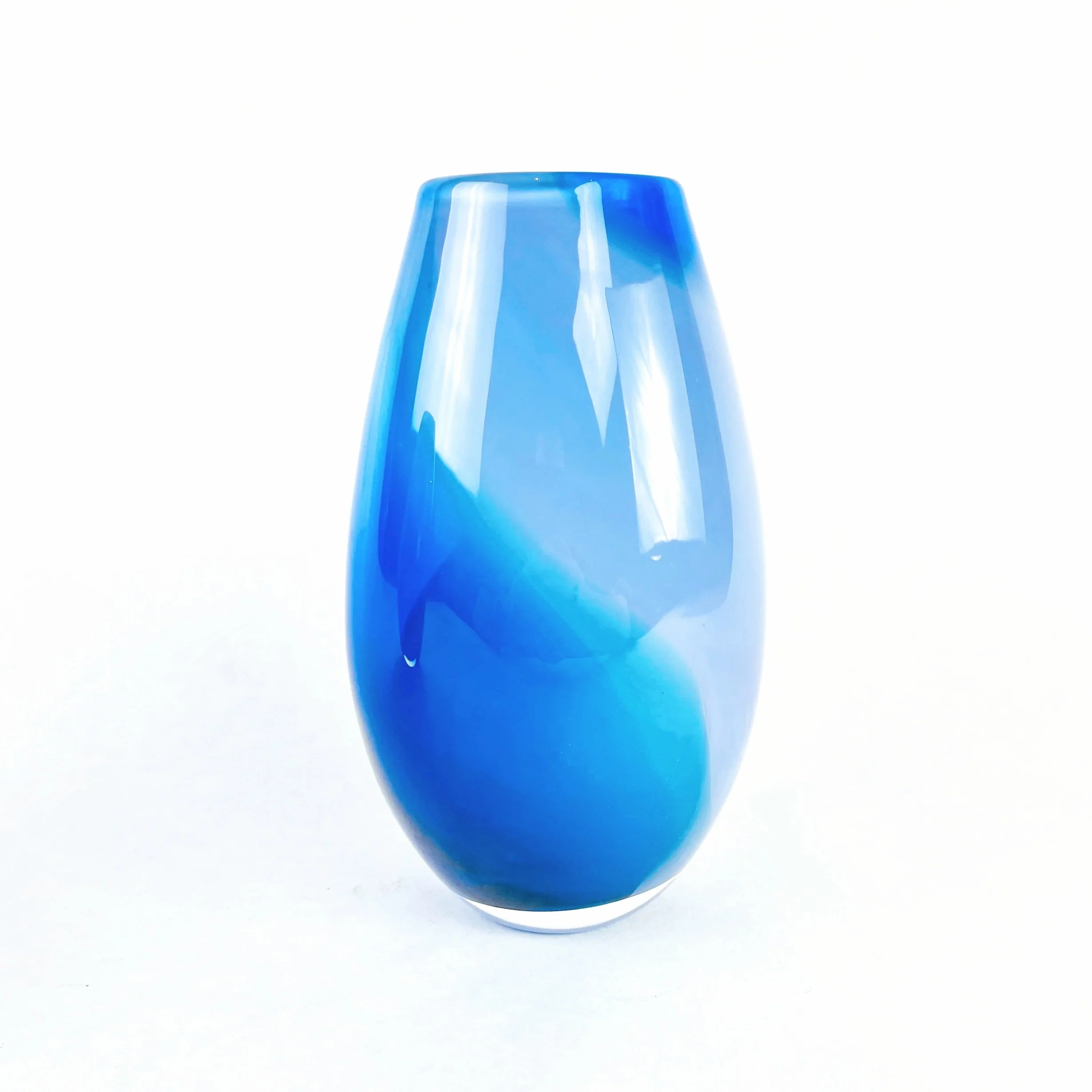 Geode Series: Caribbean Blue Buoy Vase