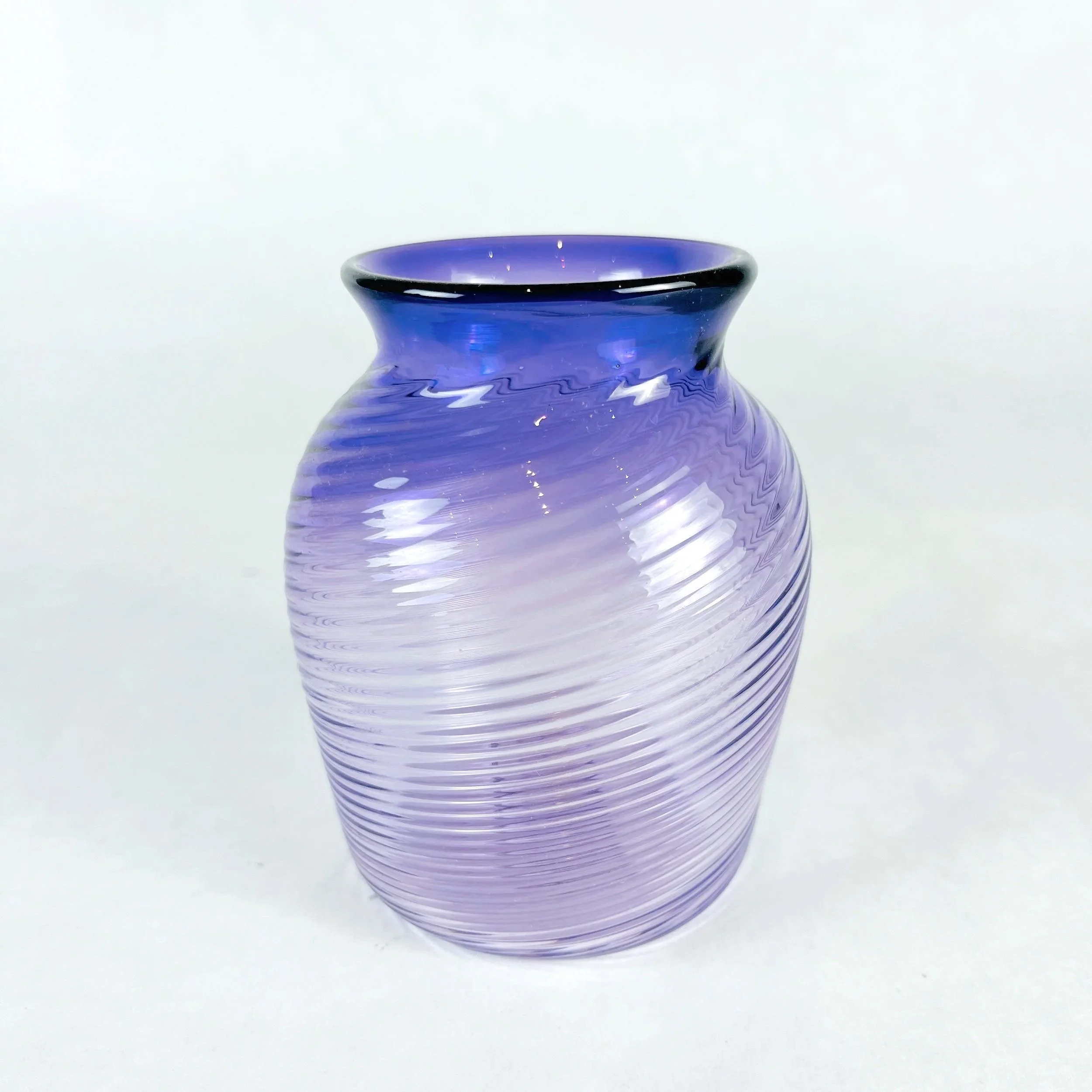 Small Violet Swirl Vase by Paige Browning