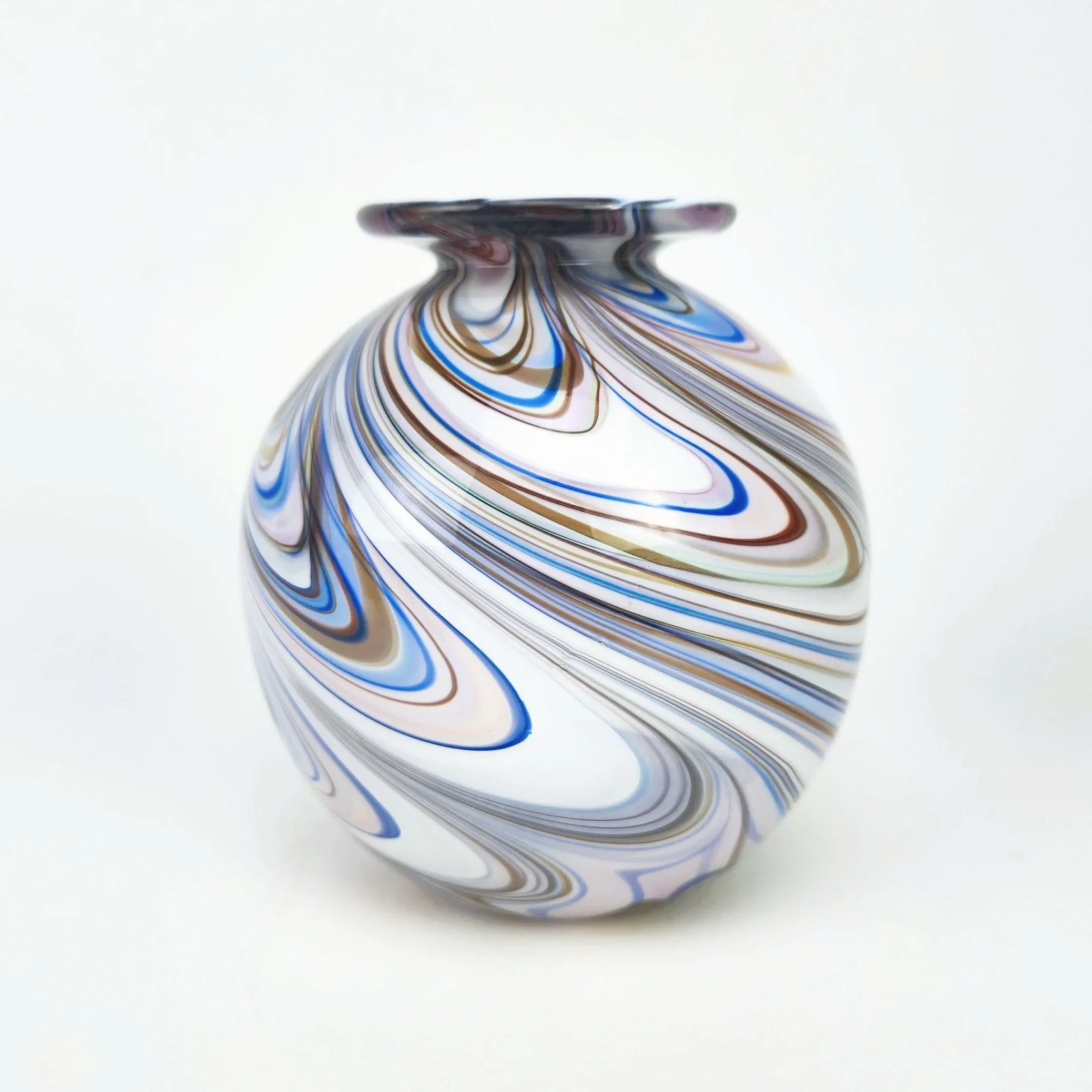 Flat Top Marble Vase by Cristian Maldonado