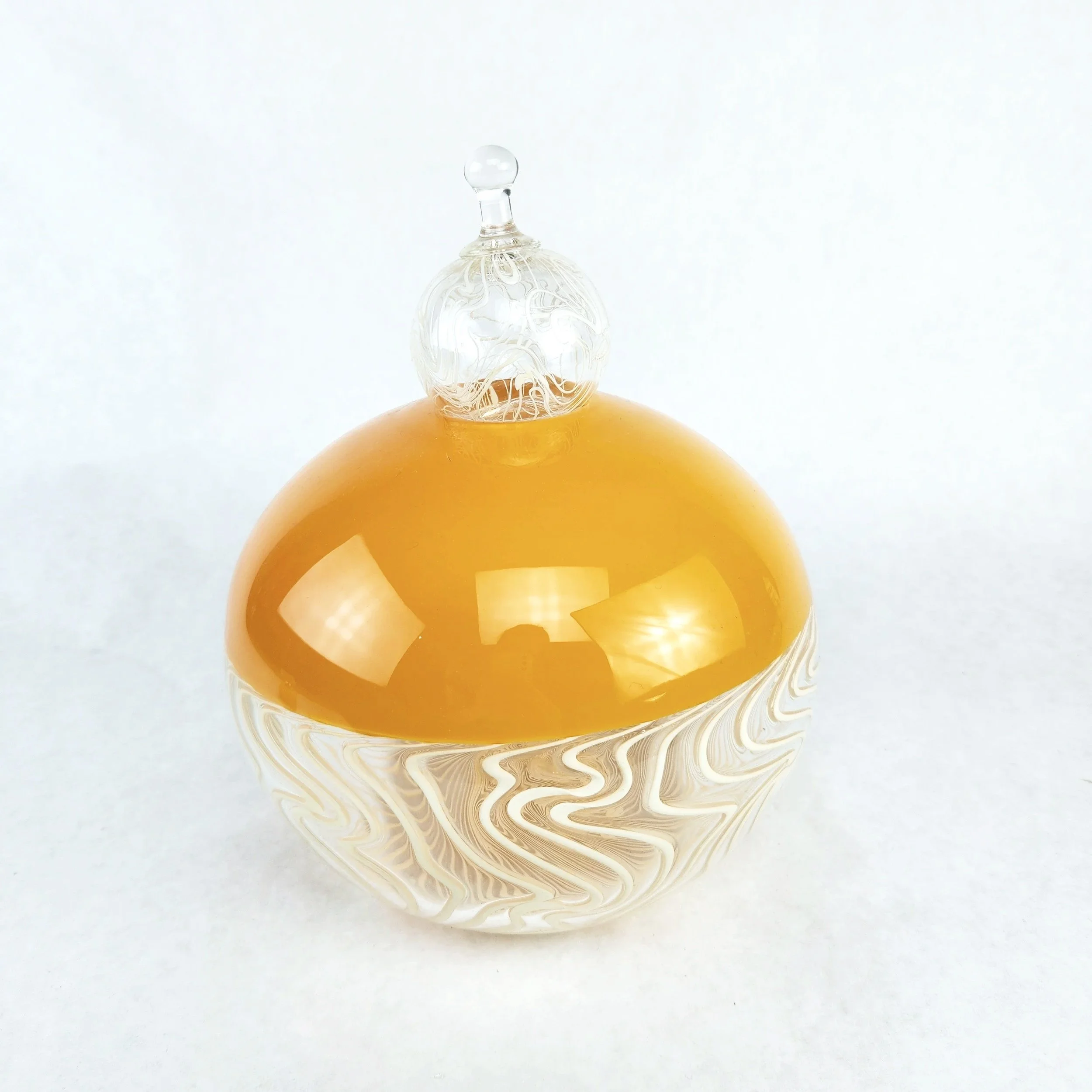 Citrus Coral Bowl with Topper