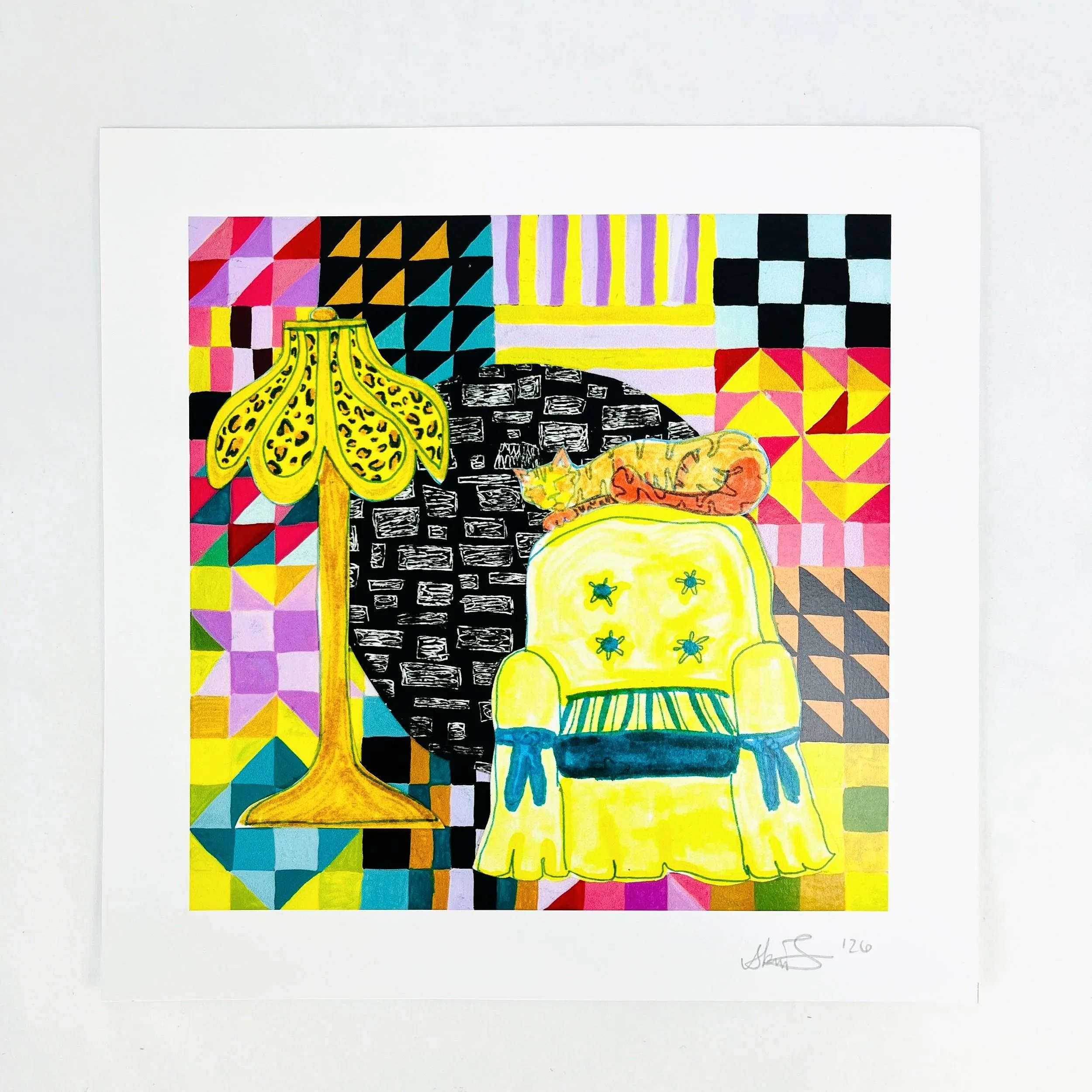 The Couch Print by Skyler Taracido