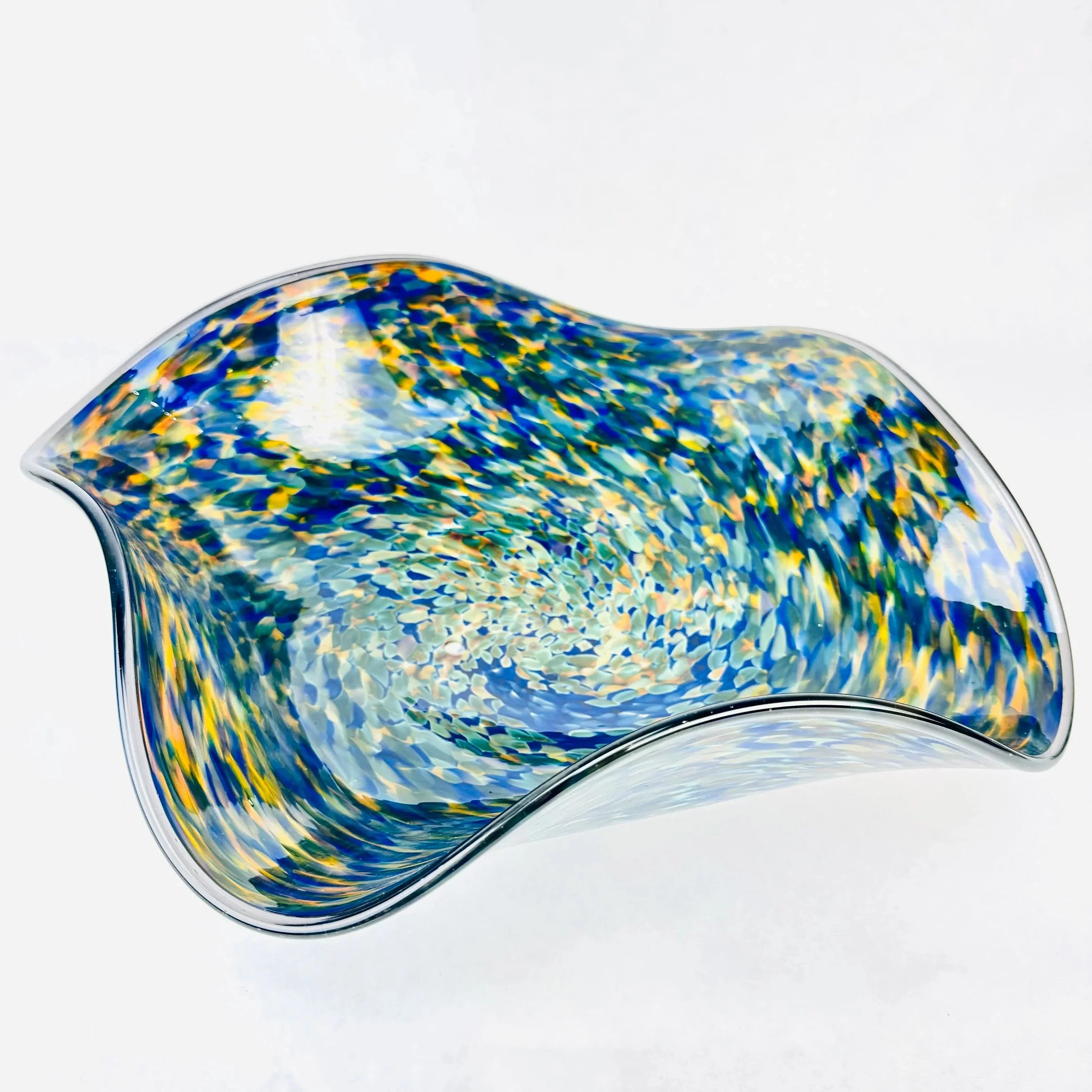 Cobalt Confetti Platter by Devan Cole