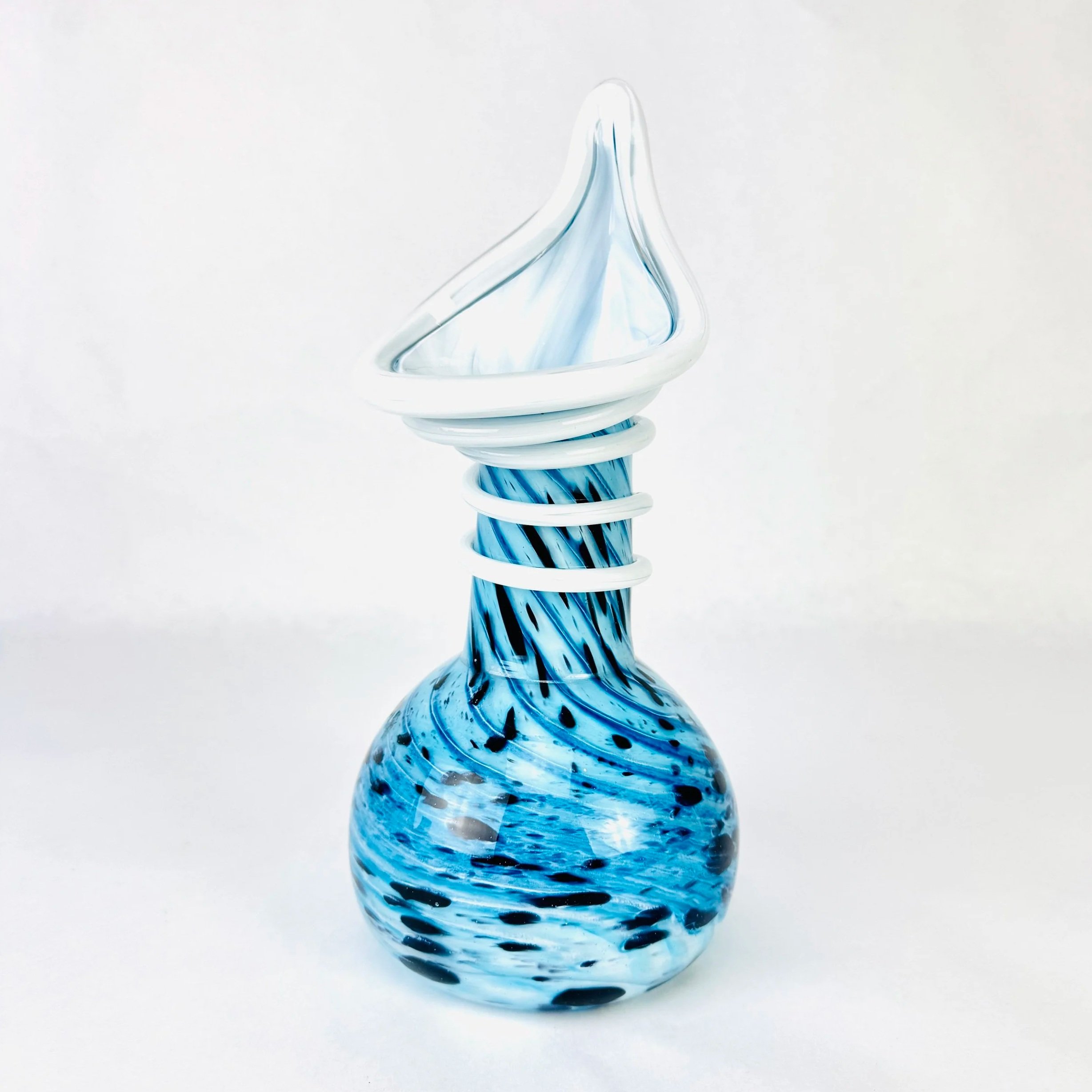 Blue Monarch Jack-in-the-Pulpit Vase by Devan Cole