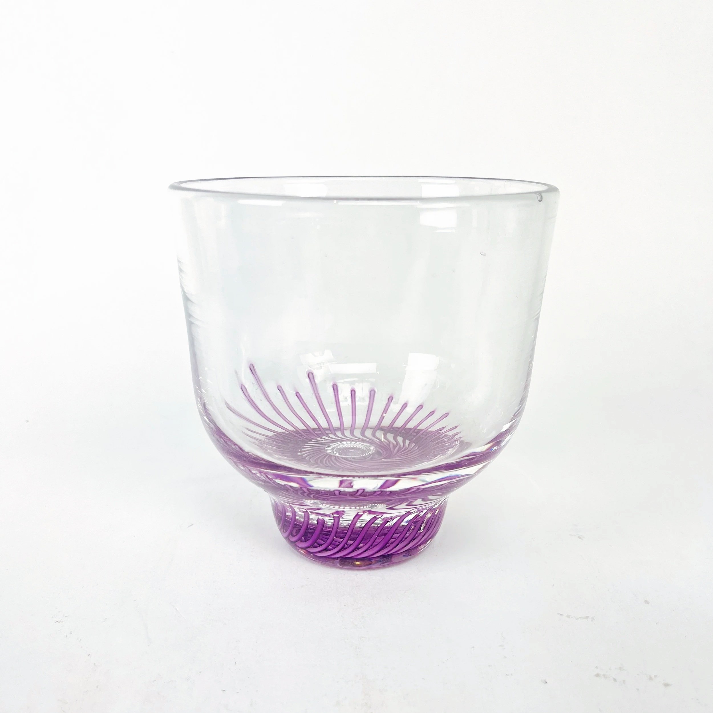 Purple Cane Bowl by Paige Browning