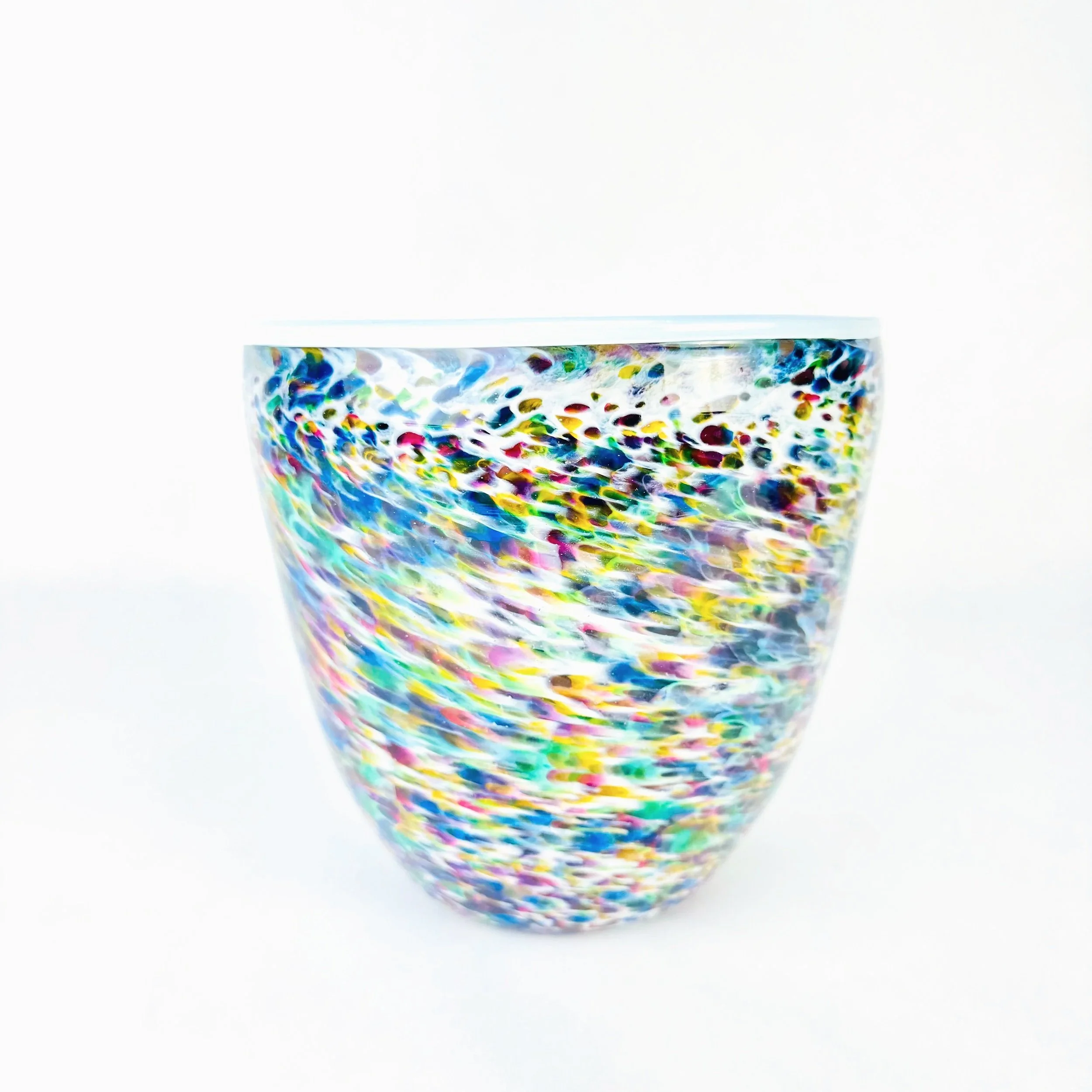 Rainbow Confetti Bowl by Devan Cole