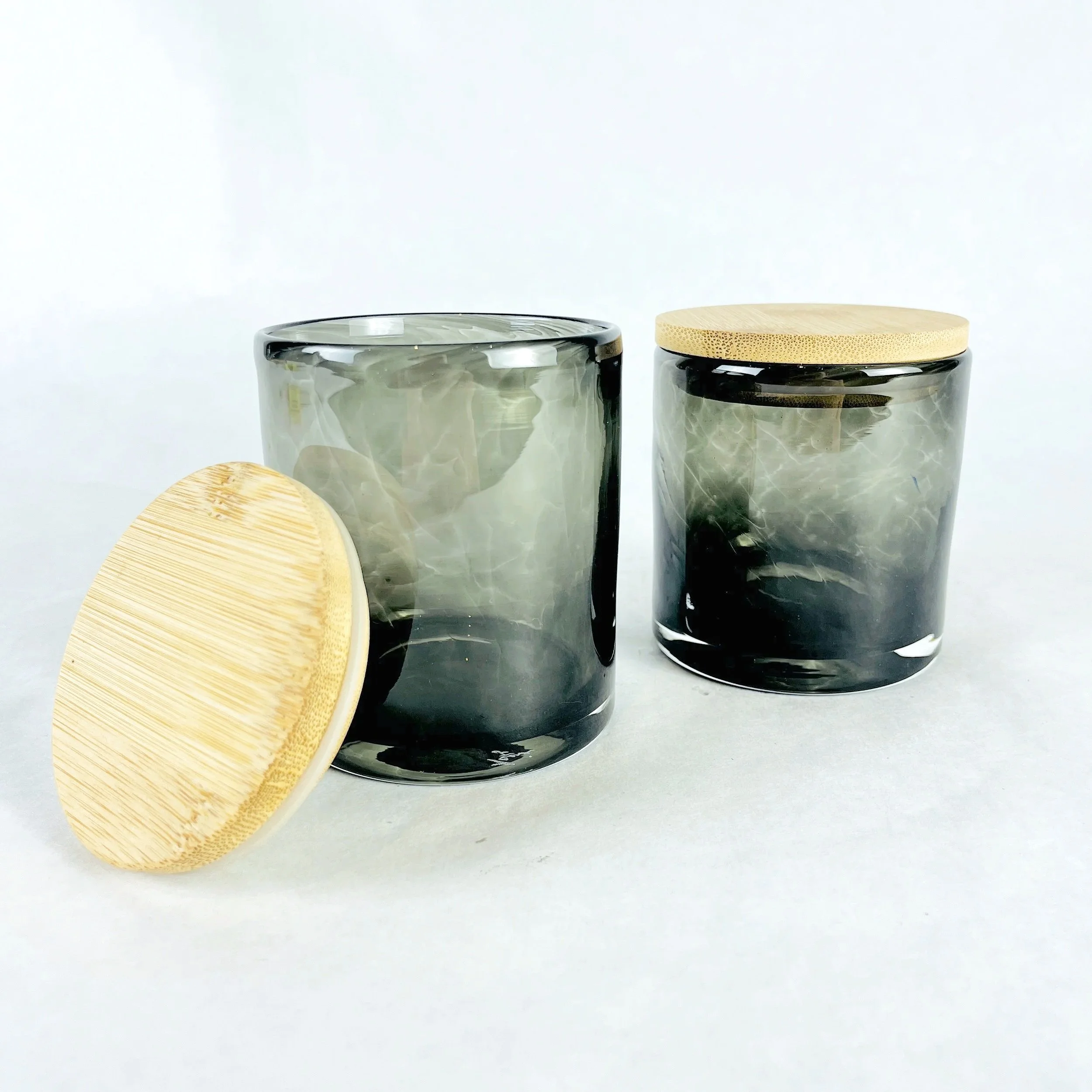 Grey Apothecary Jars by Paige Browning