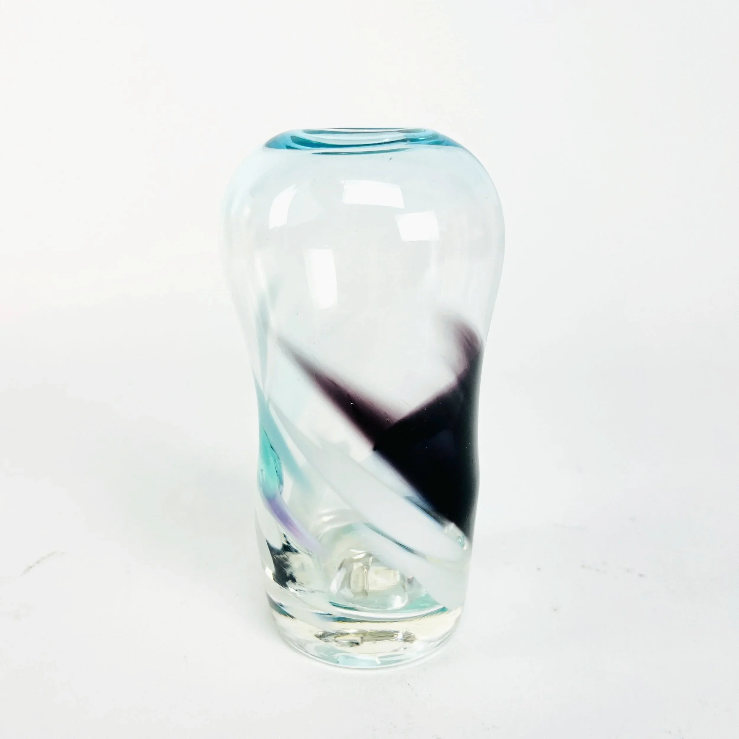 Blue Flame Small Vase by Paige Browning