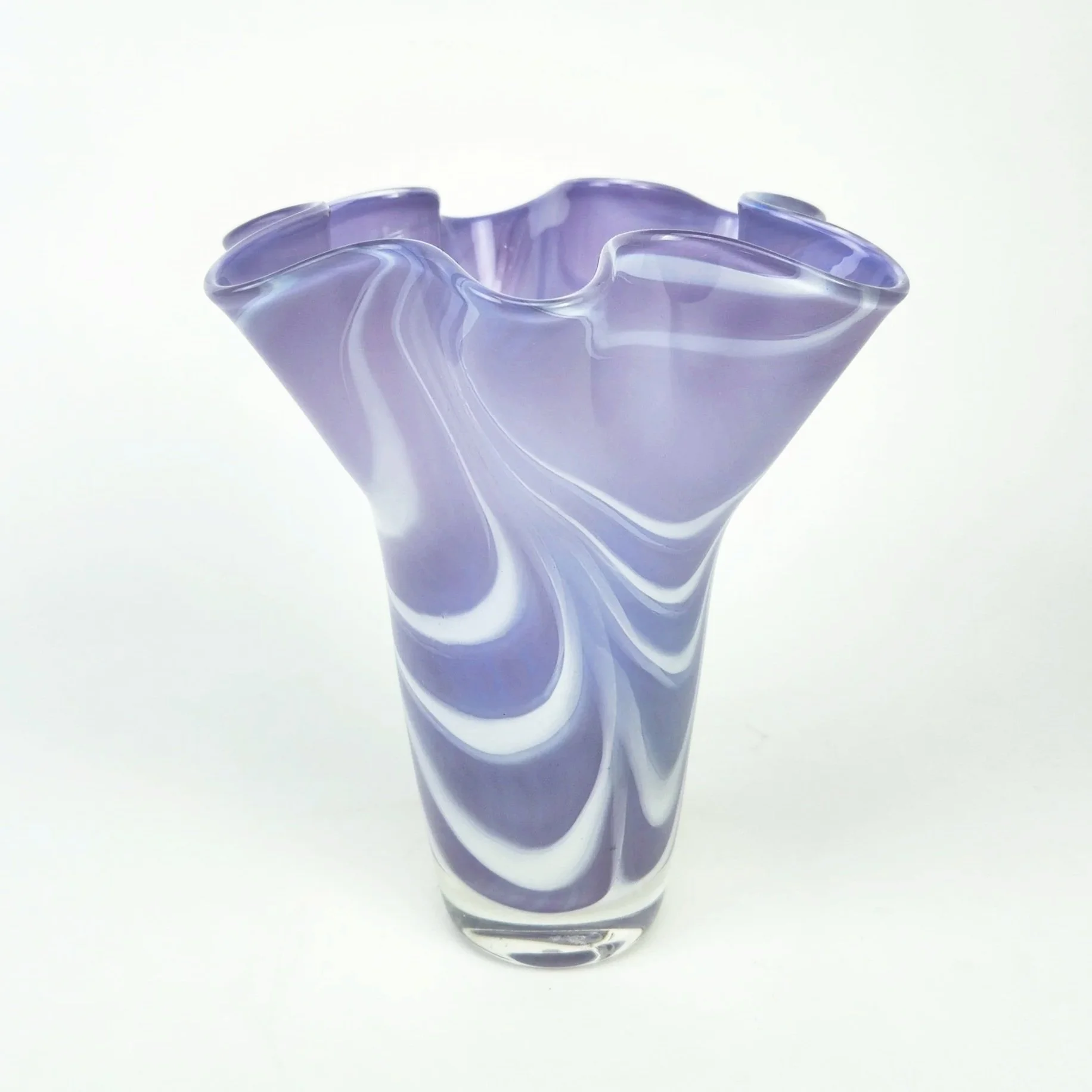 Purple Scalloped Vase by Cristian Maldonado