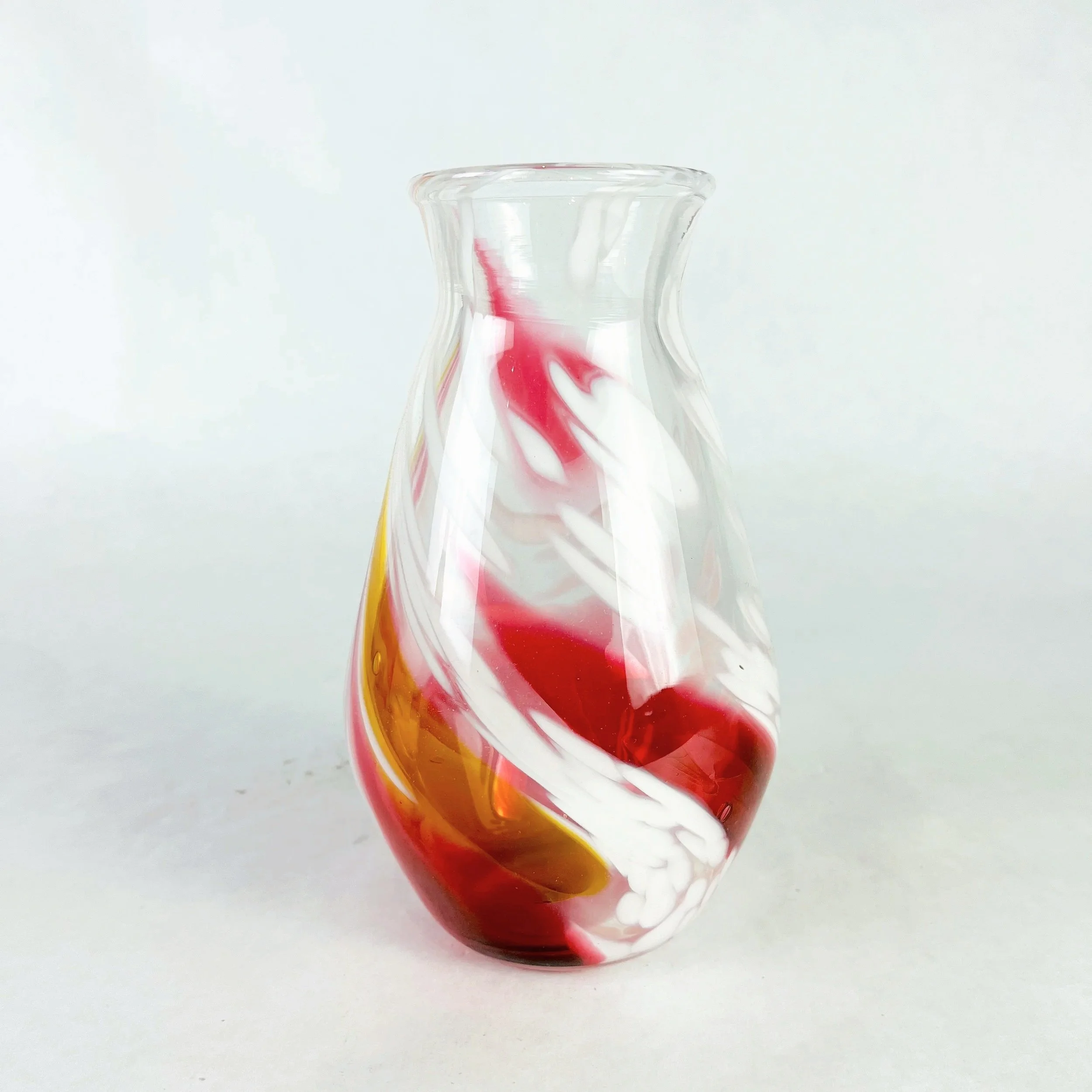 Pink and Gold Color Splash Vase by Paige Browning