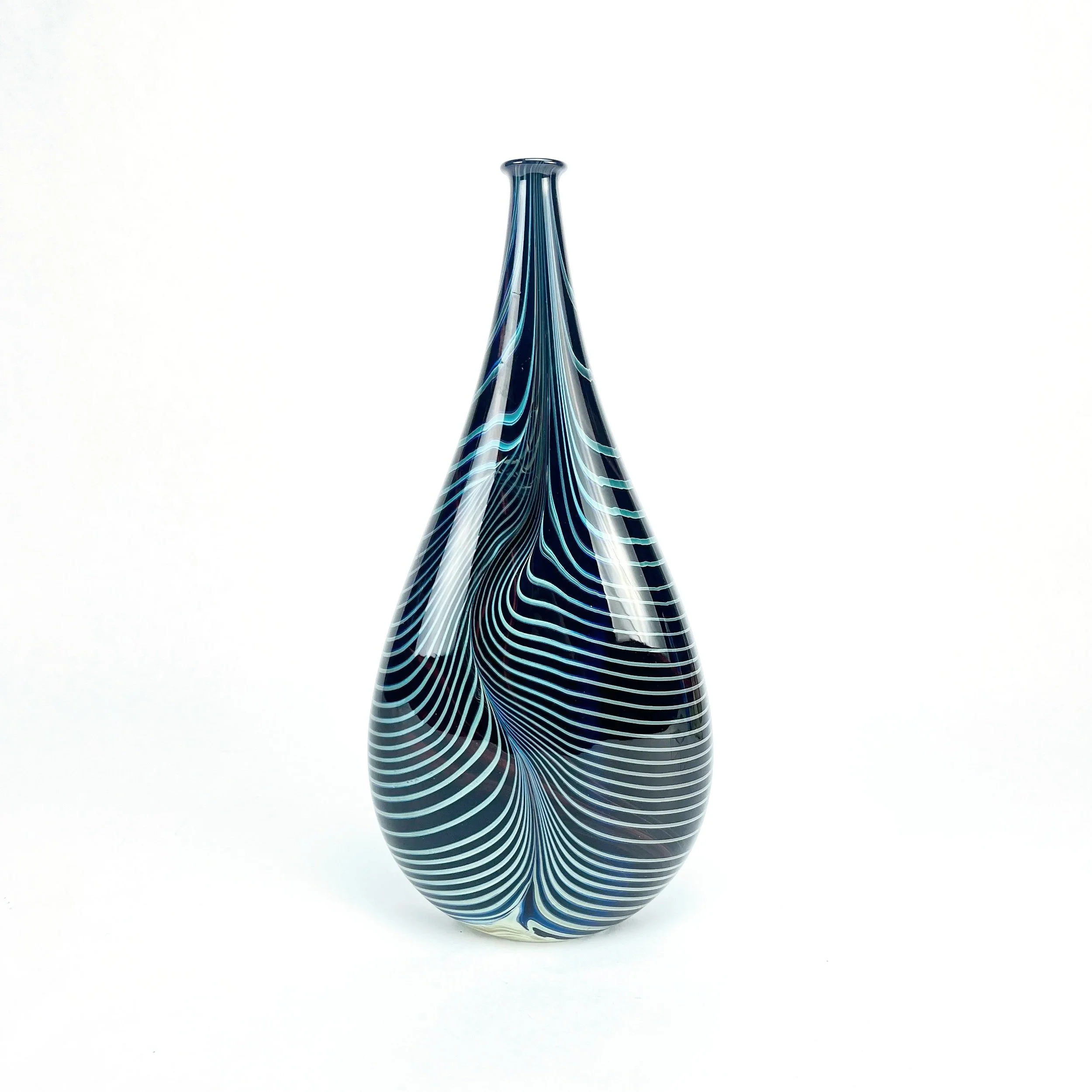 Zebra Pointed Pill Vase by Terry Baker