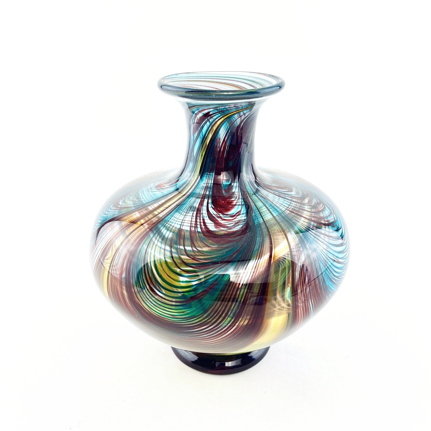 Small Rainbow Amphora Vase