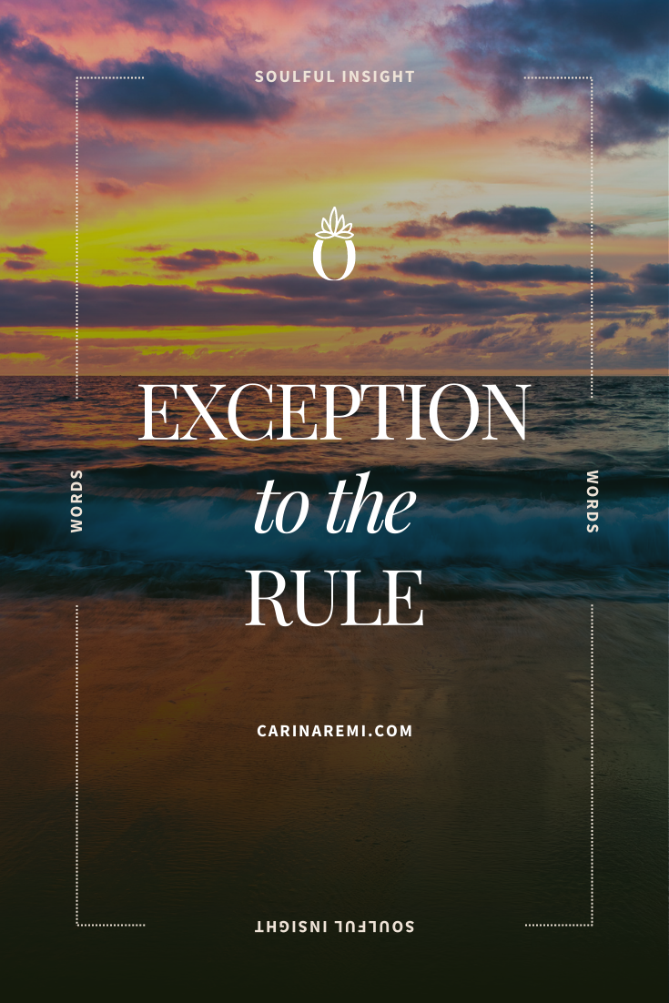 Exception To The Rule