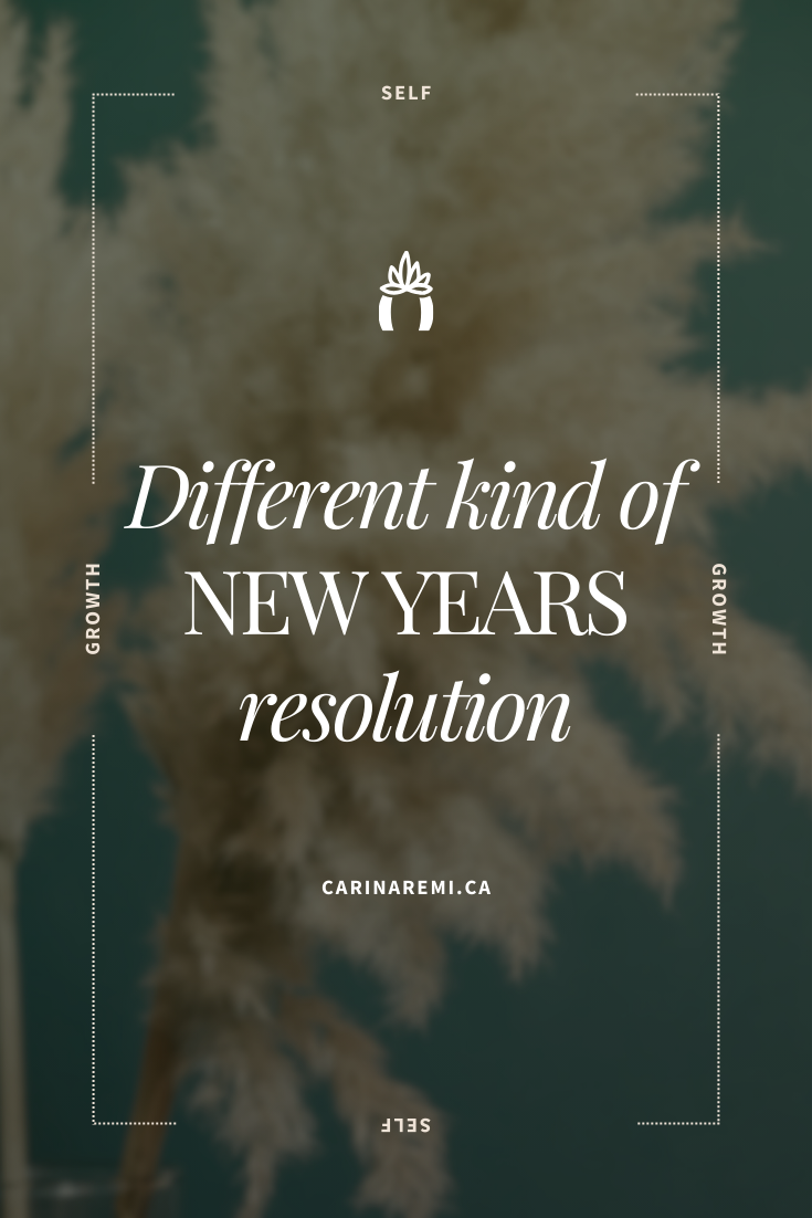 Different Kind of New Year's Resolution