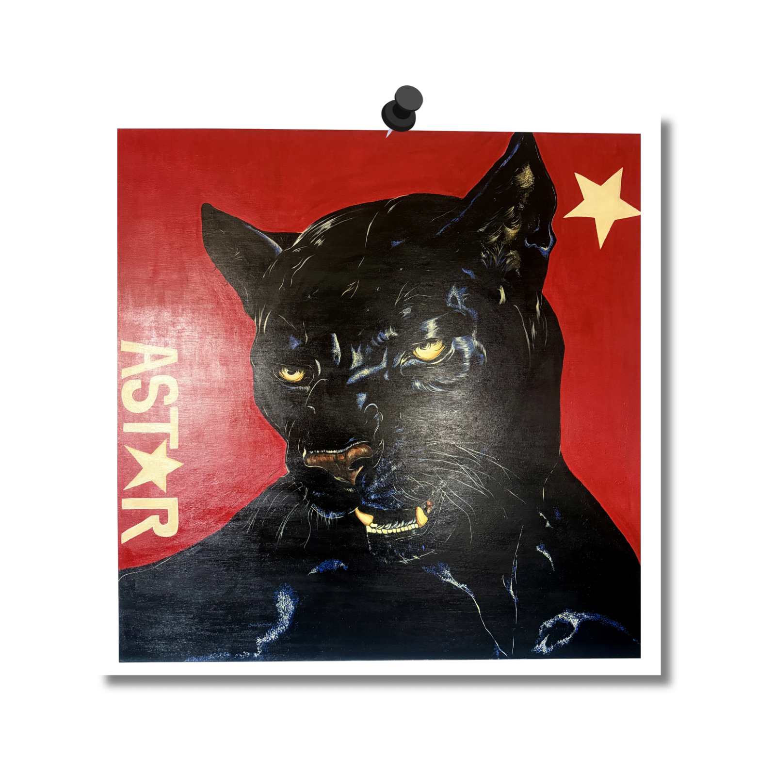 “Red Panther” Wall Art Print