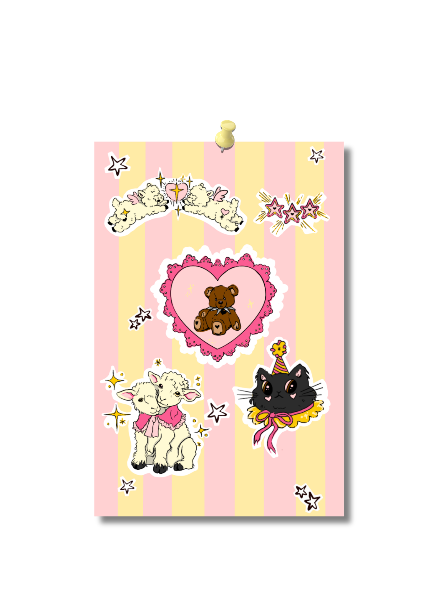Pink Fair Sticker Sheet