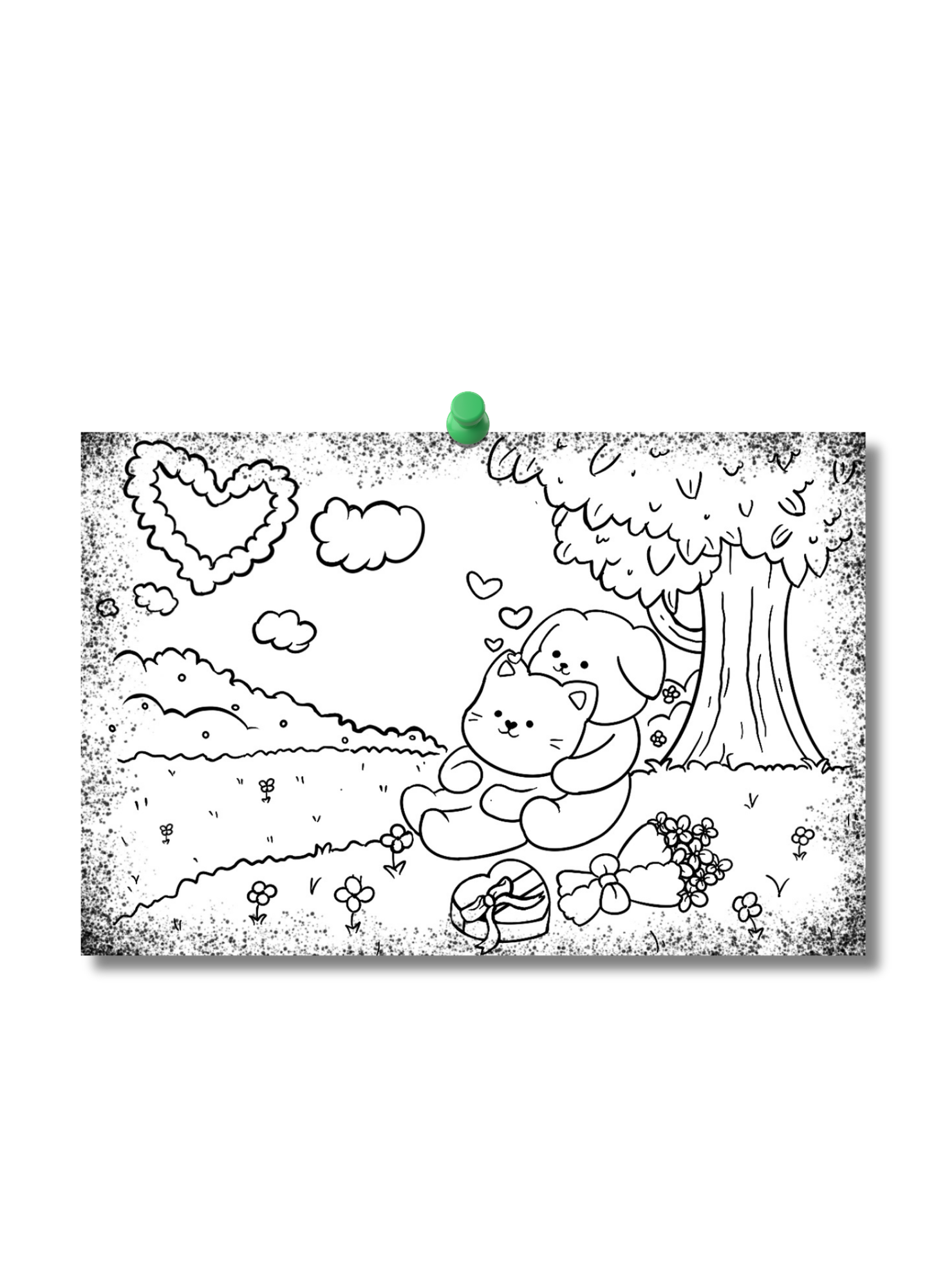 Lover Bears Coloring Card