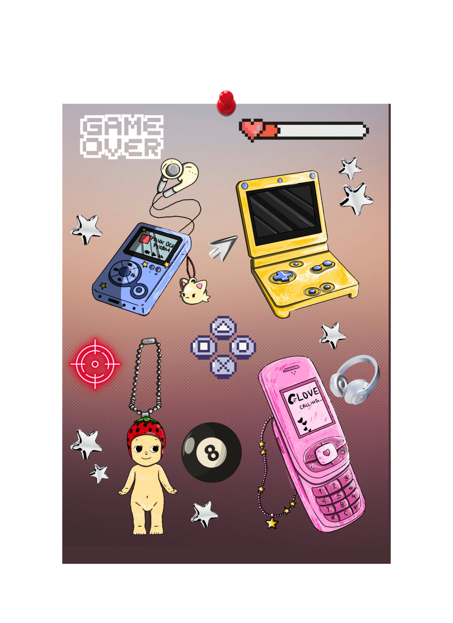 Gamer Girl Sticker Sheet