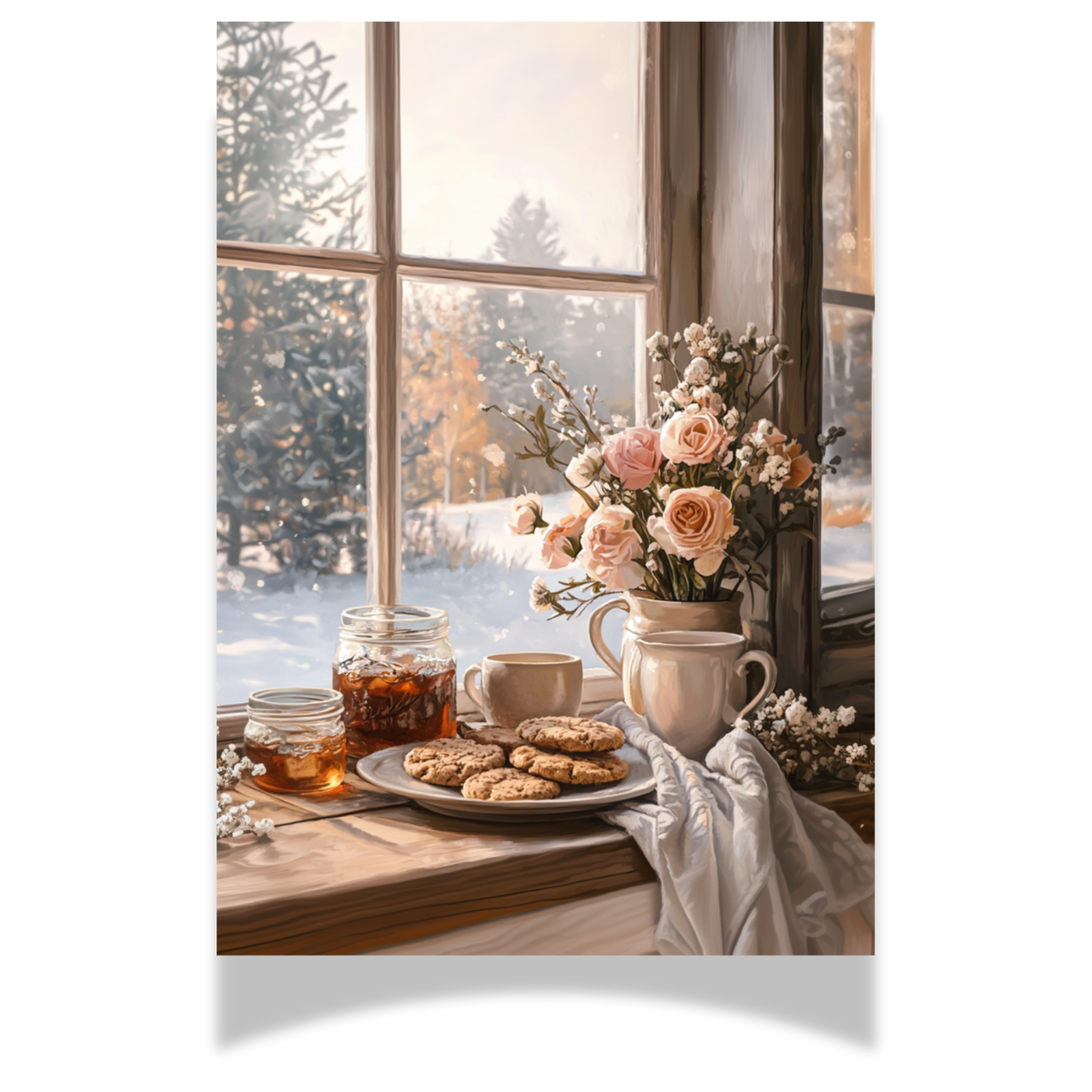 Coffee & Cookie Morning - Large Scene Washi Paper