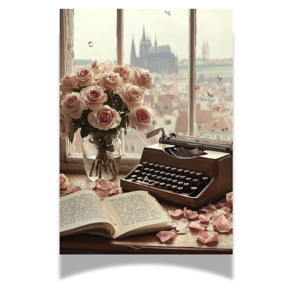 Written in Quiet Hours - Large Scene Washi Paper