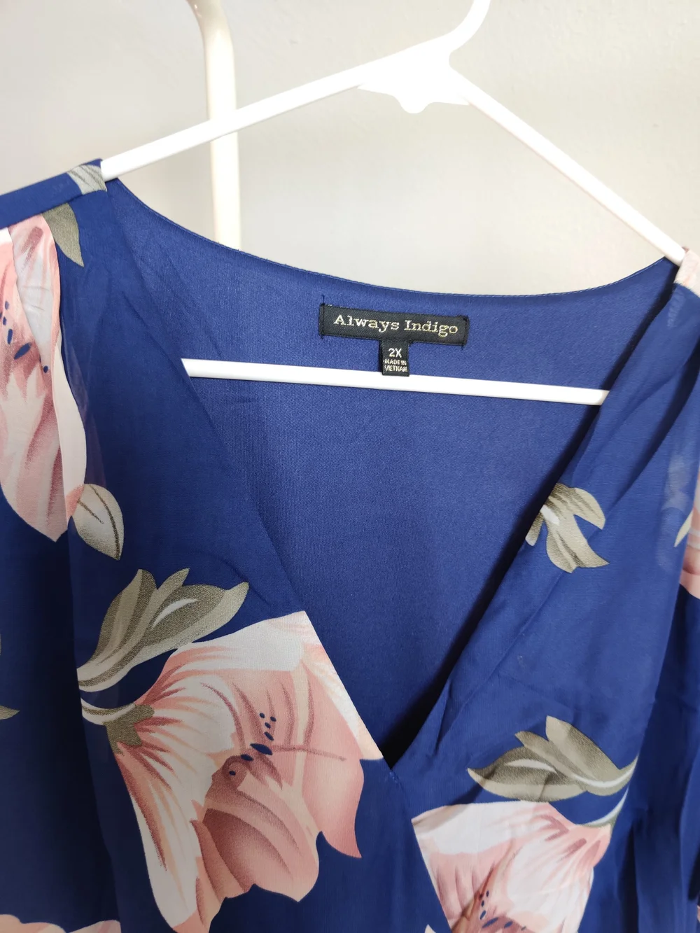 knee length dresses for ladies Navy Blue Cotton Flax Deep-V Maxi Tier Dress 66