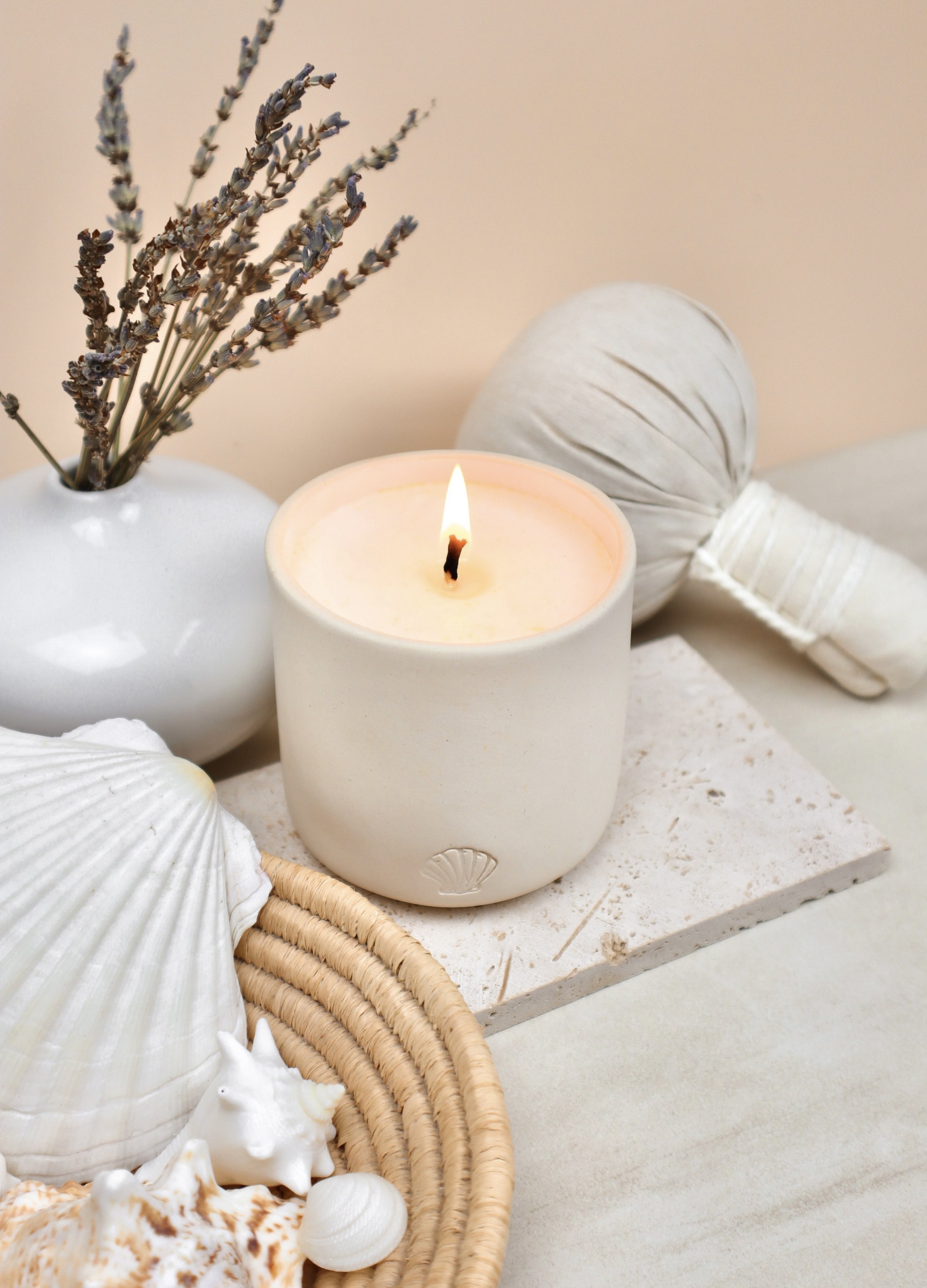calm candle shell side with lavender.jpg