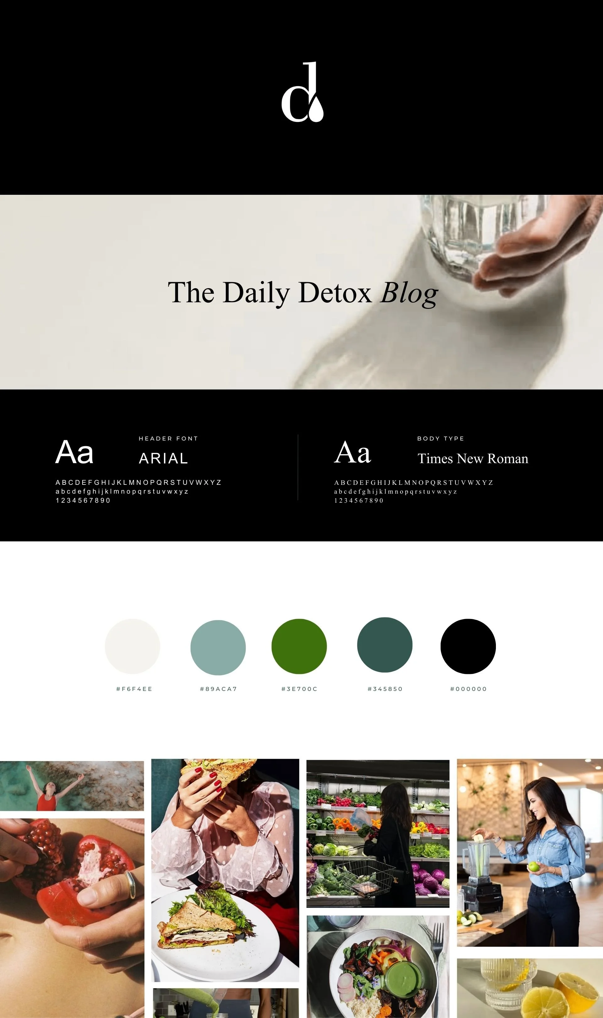 celebrity nutritionist branding design and logo