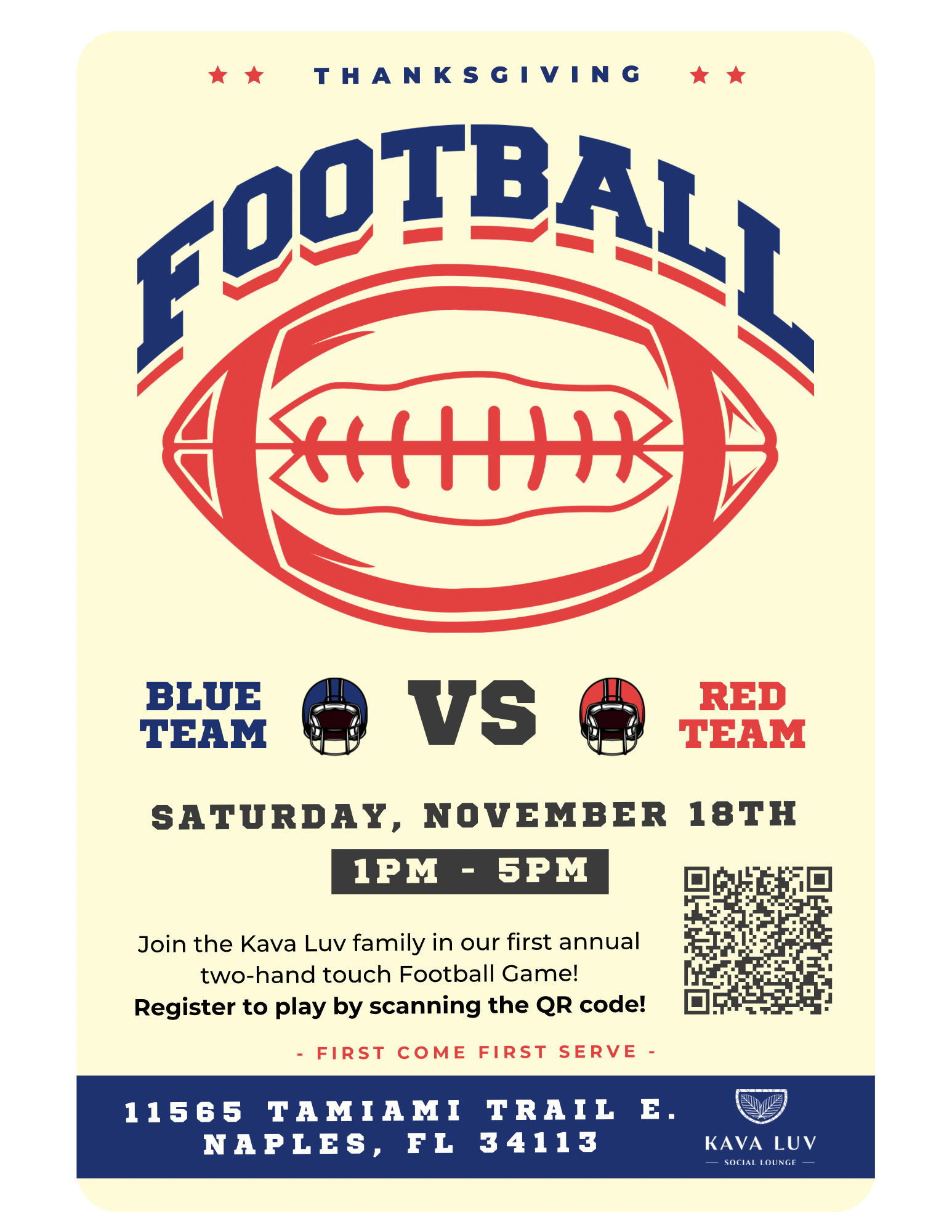 Kava Luv's Thanksgiving Football Game: A Day of Fun and Friendship