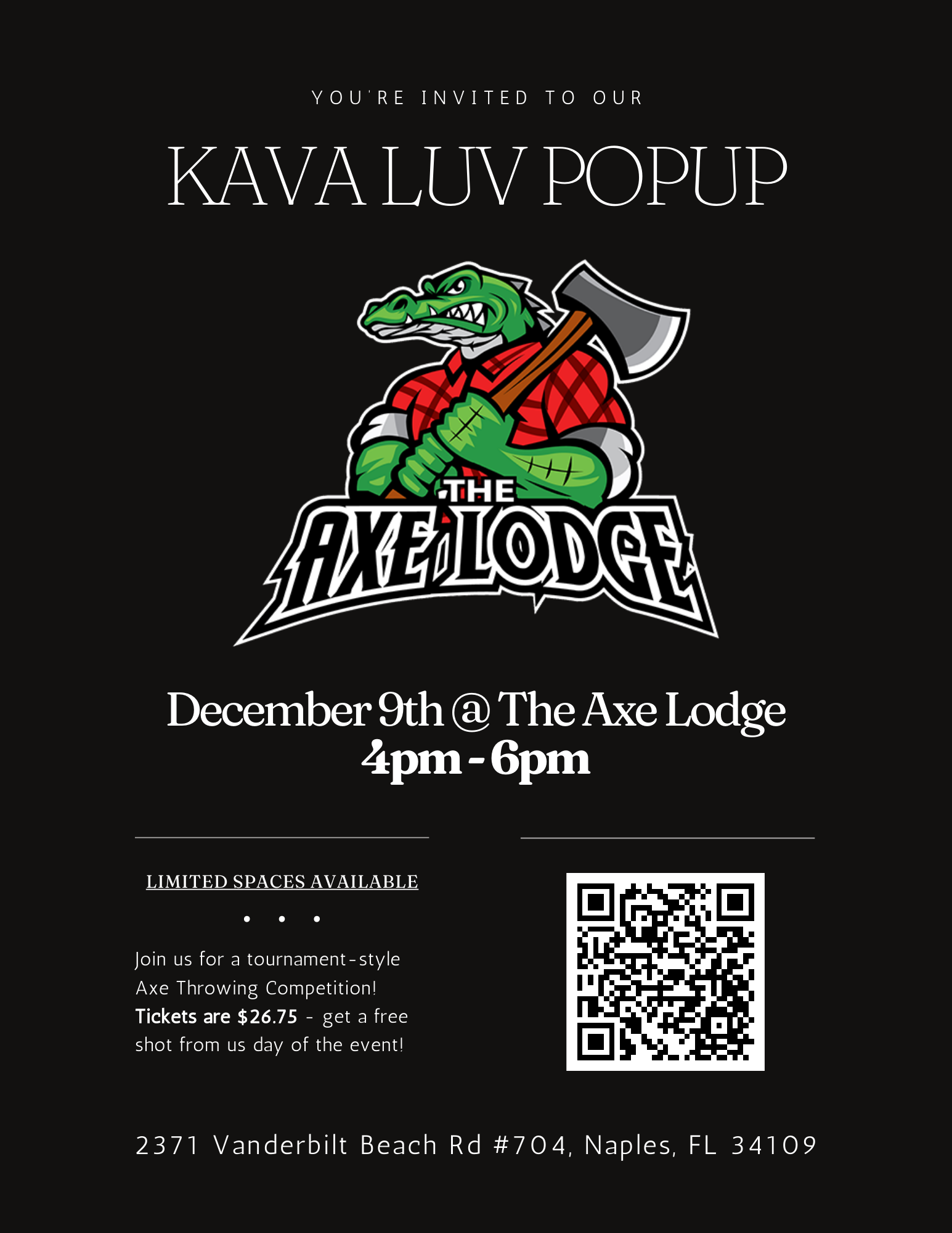Unleash Your Inner Lumberjack at Kava Luv's Pop-Up Event at The Axe Lodge!